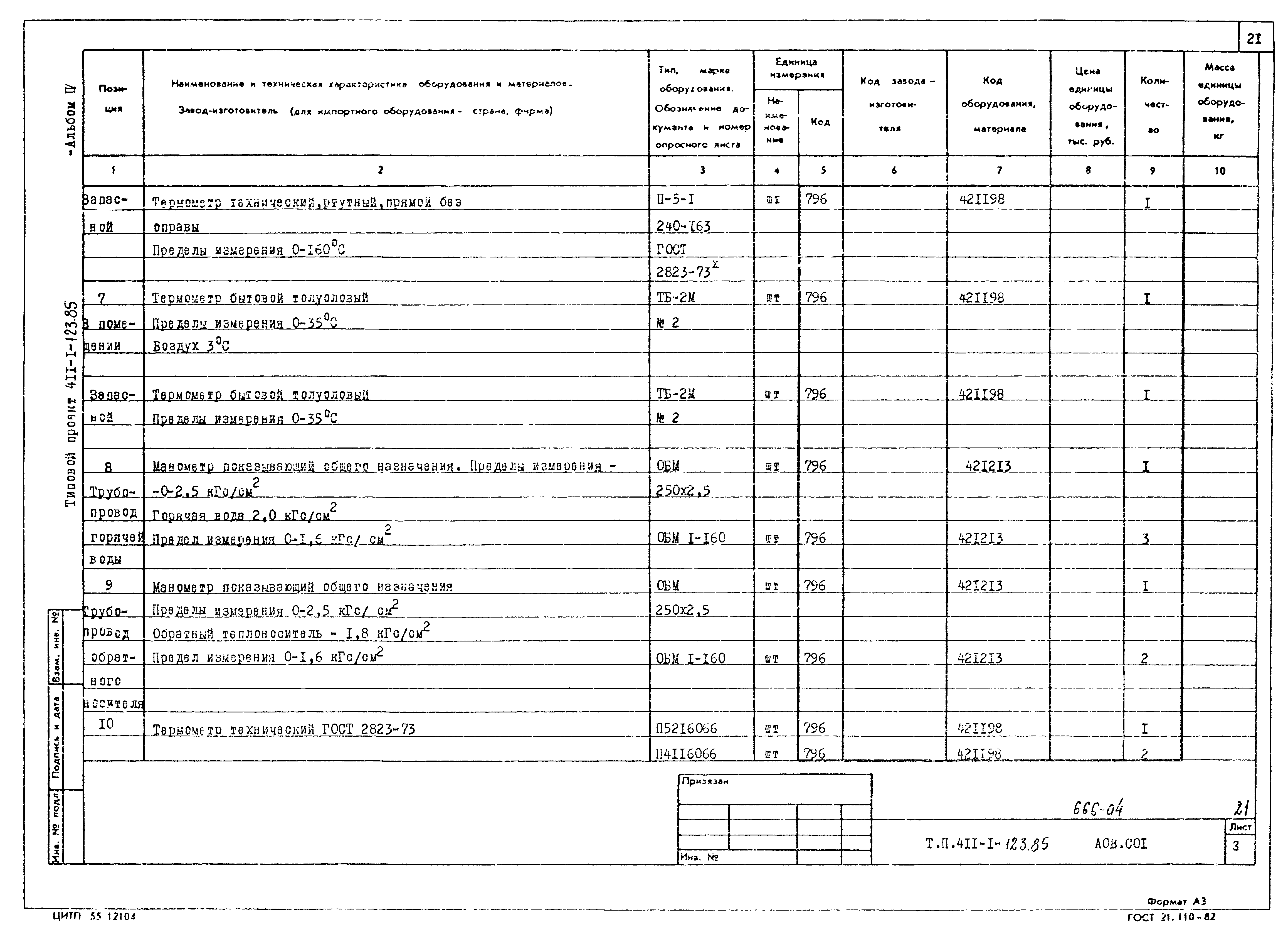 Типовой проект 411-1-123.85