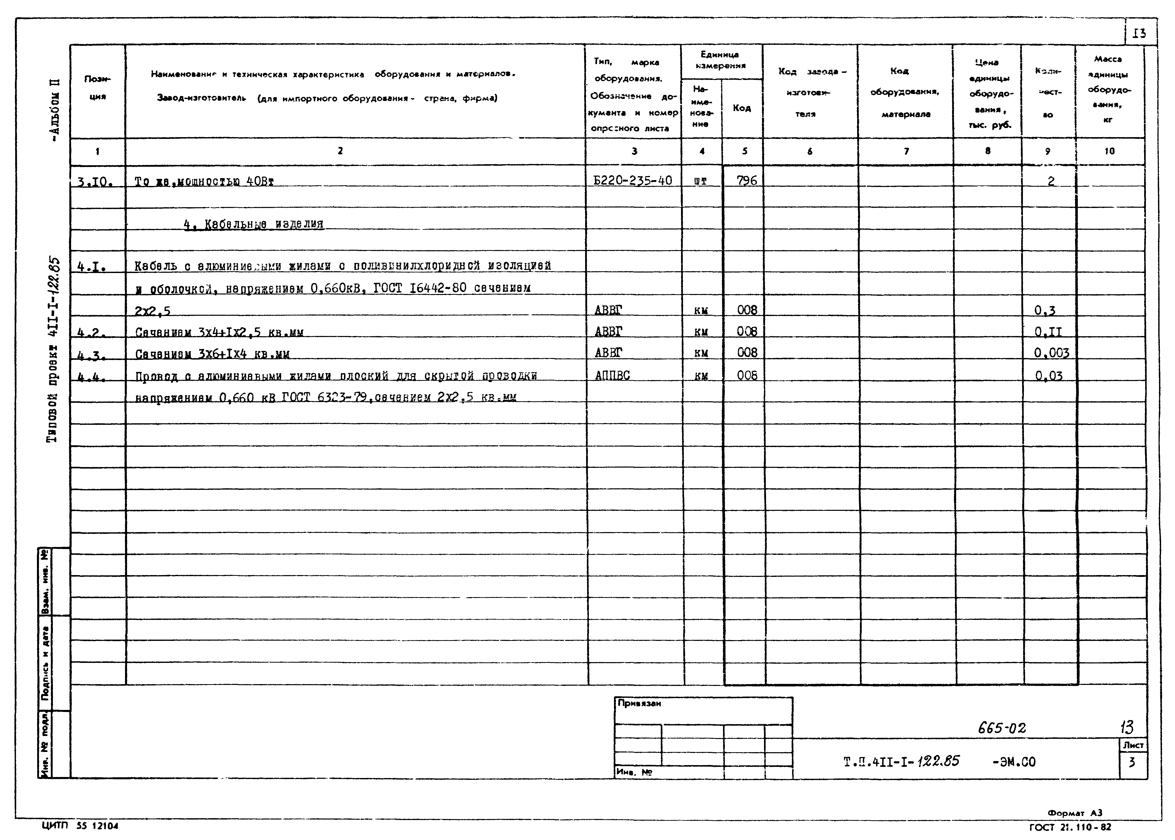 Типовой проект 411-1-122.85