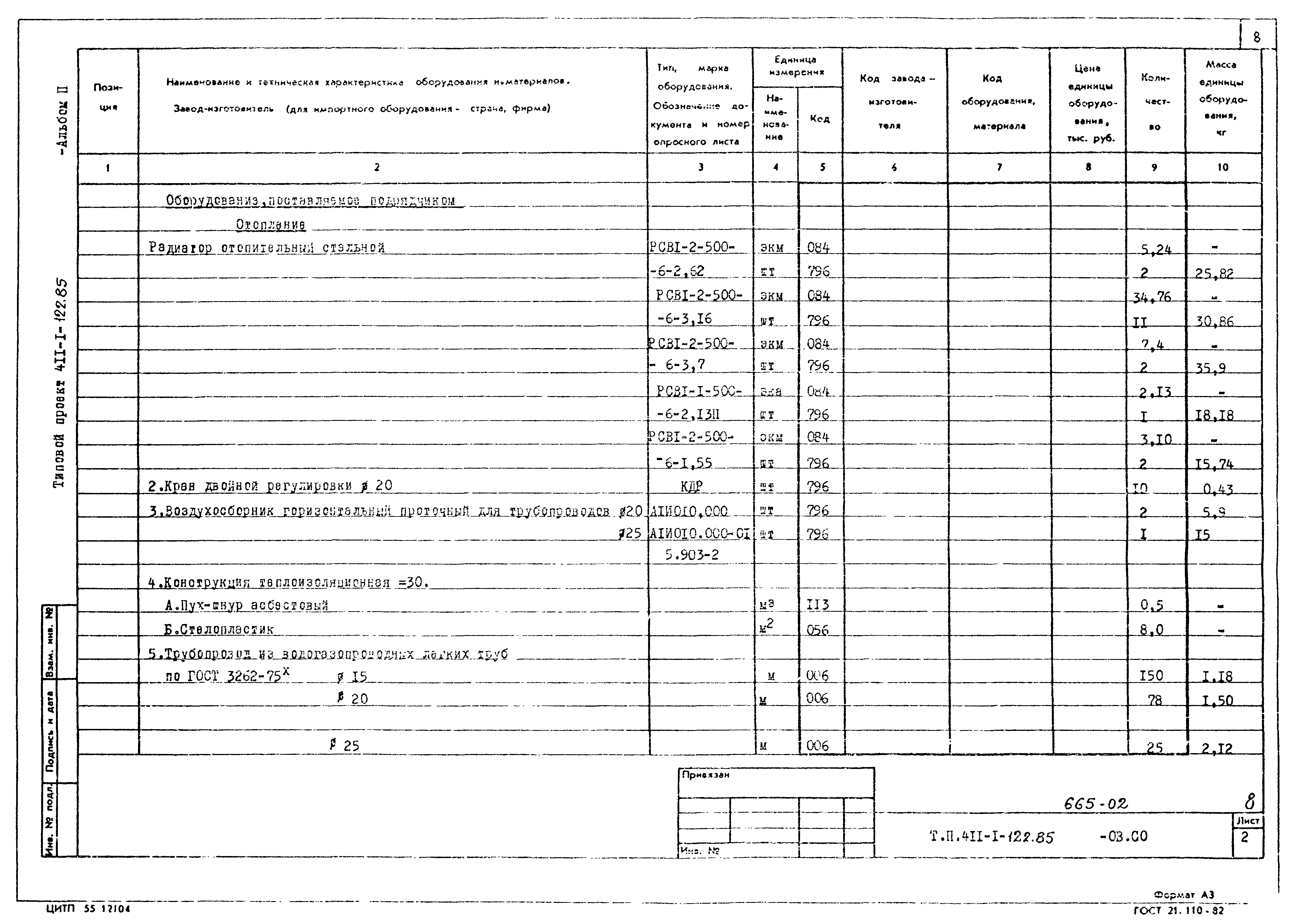 Типовой проект 411-1-122.85