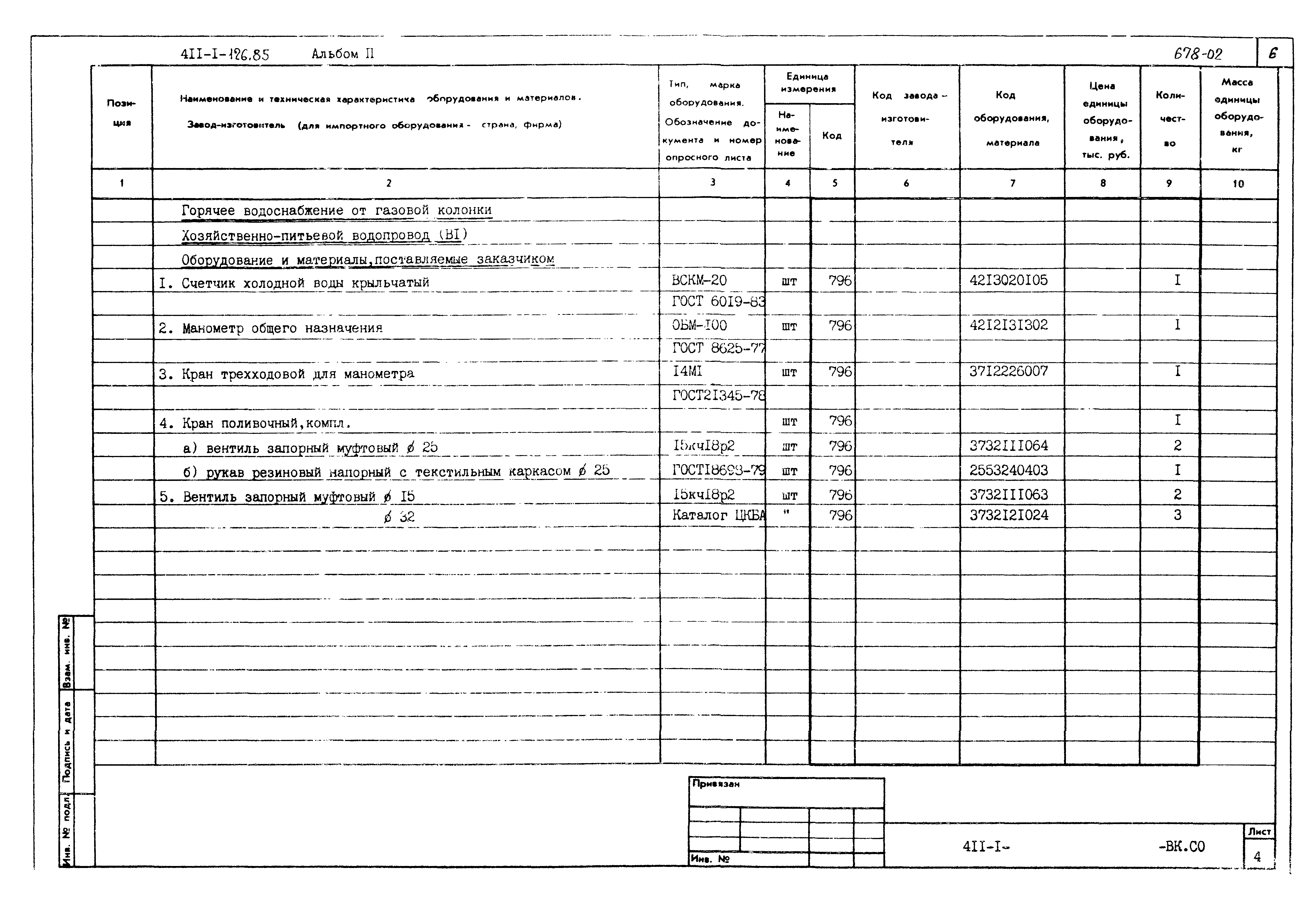 Типовой проект 411-1-126.85