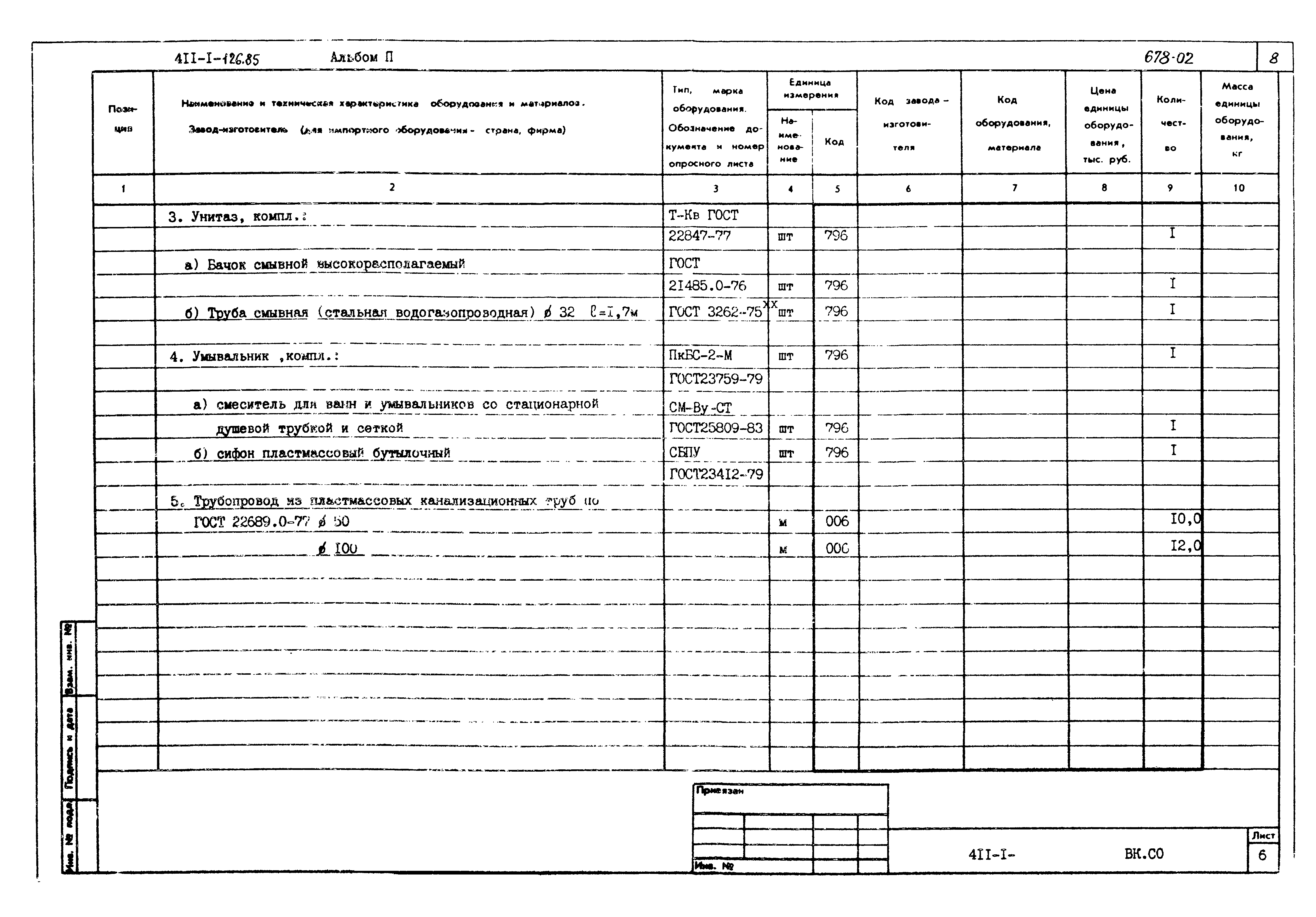 Типовой проект 411-1-126.85