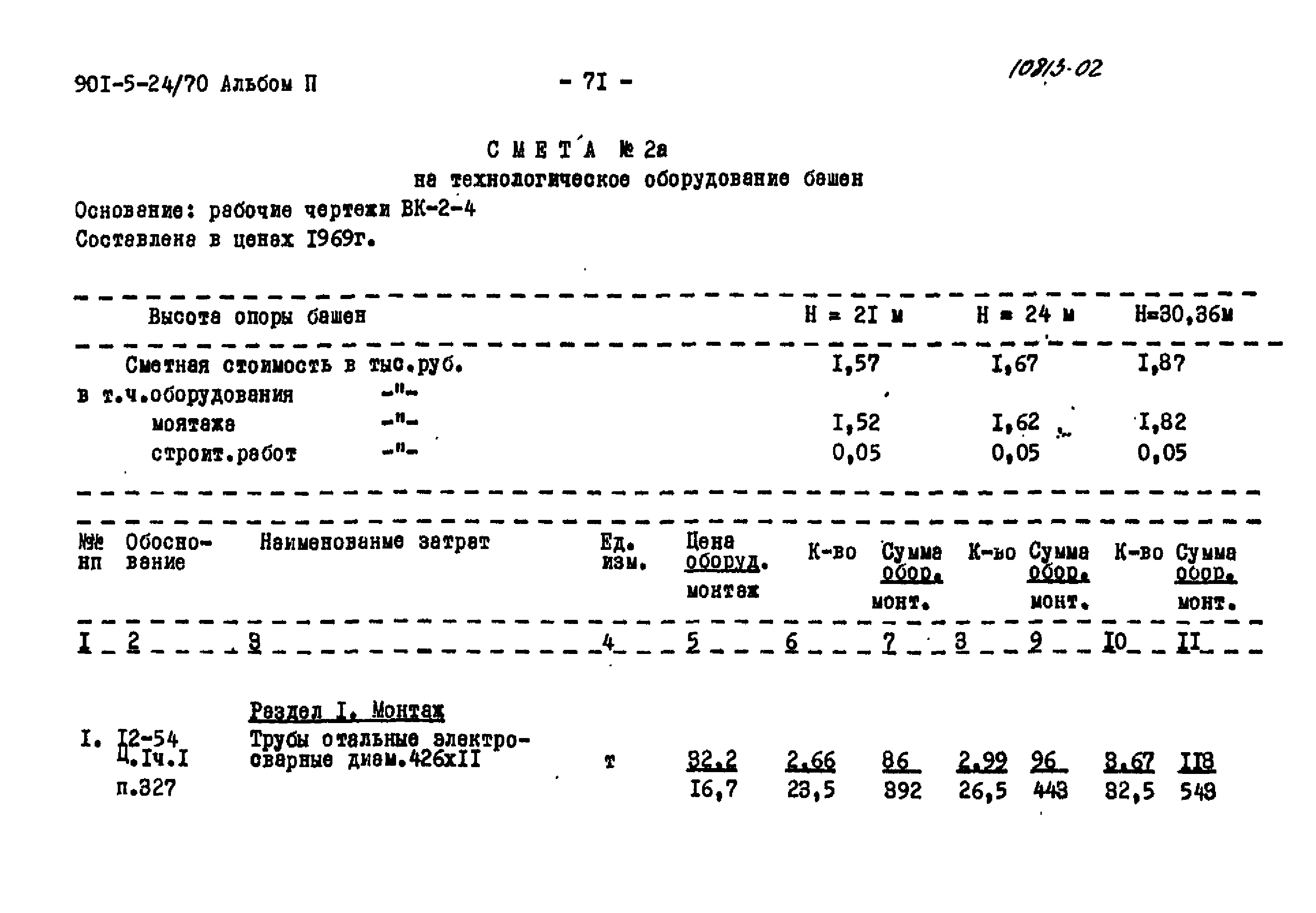 Типовой проект 901-5-24/70