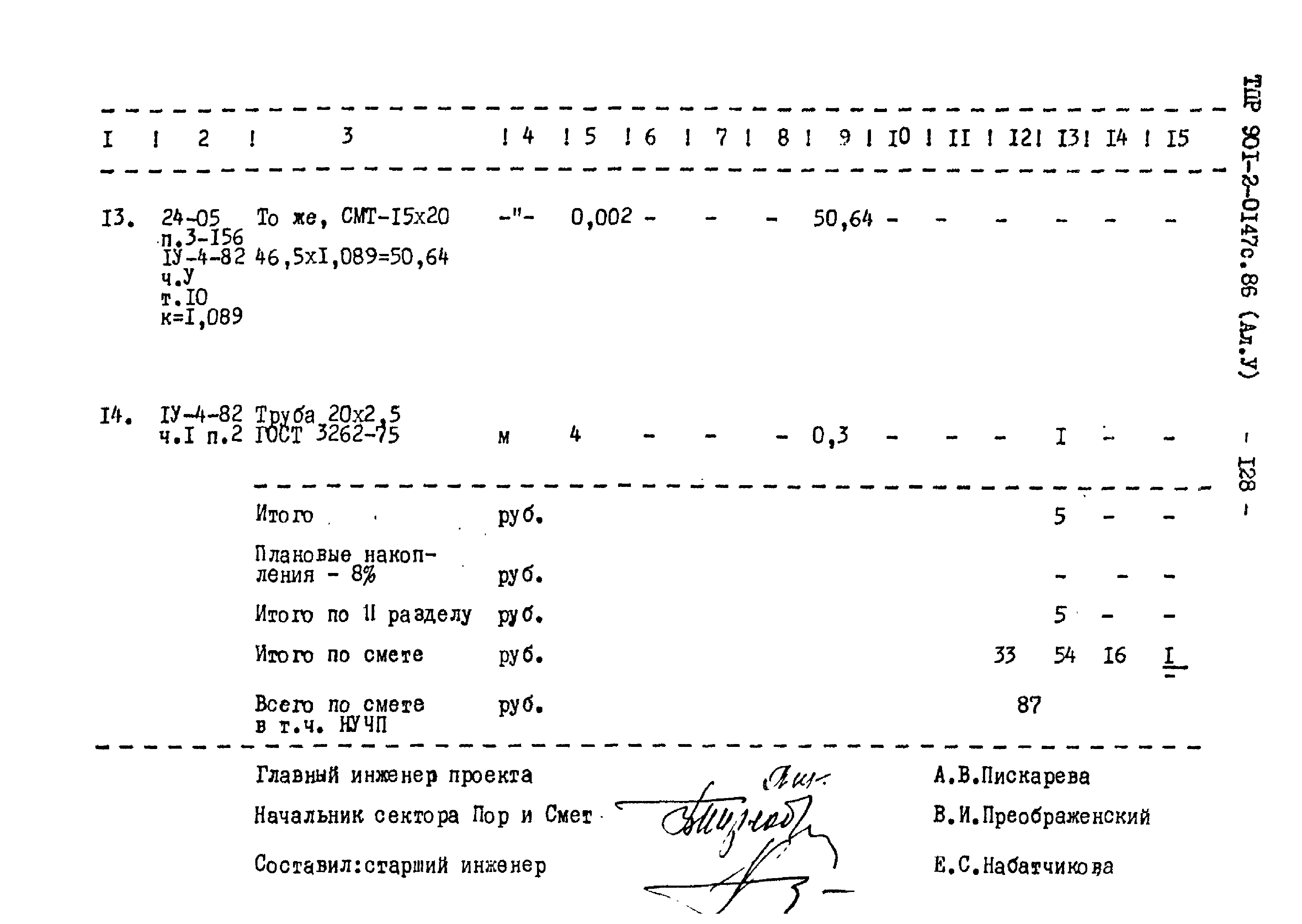 Типовые проектные решения 901-2-0147с.86