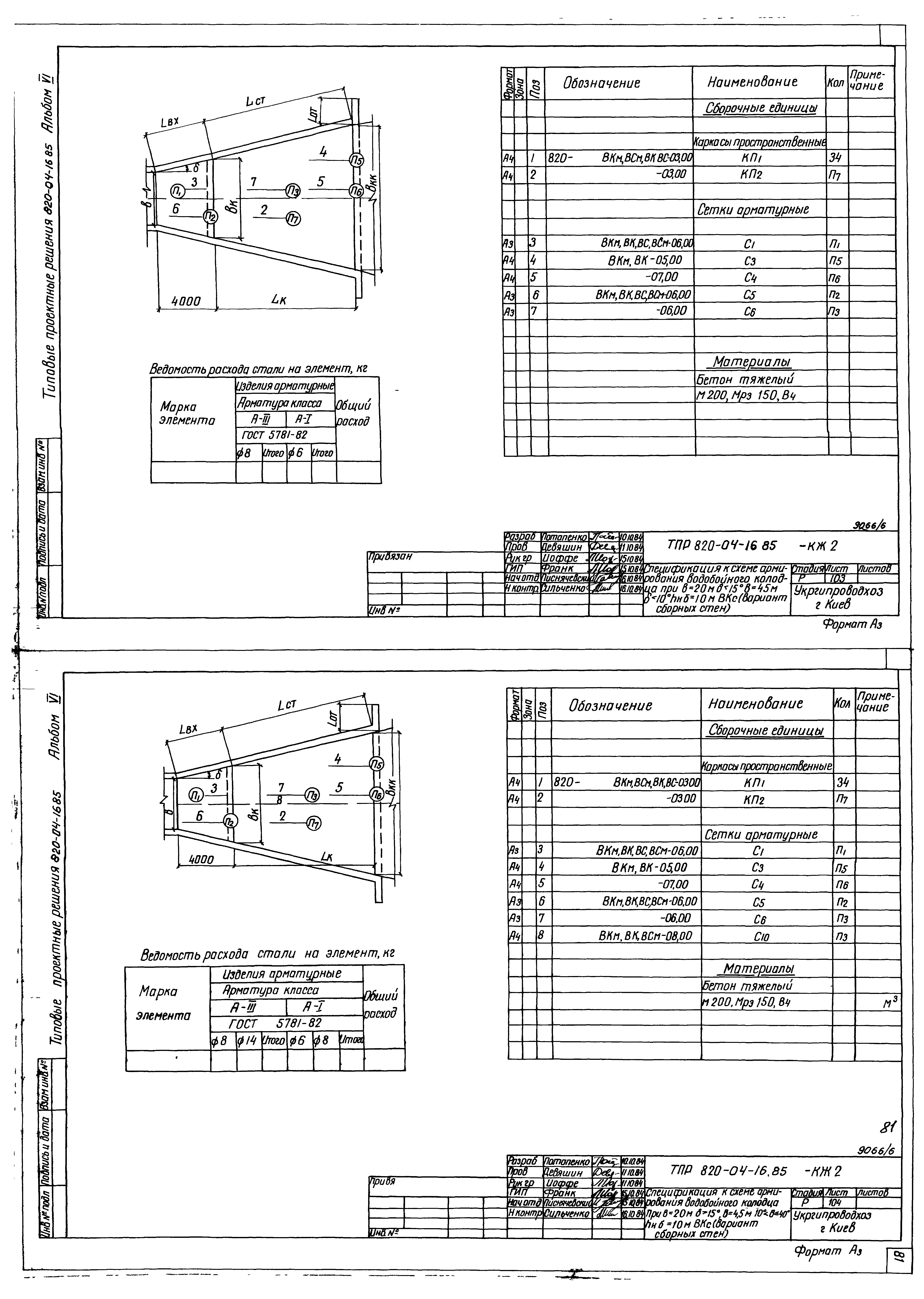 Типовые проектные решения 820-04-16.85