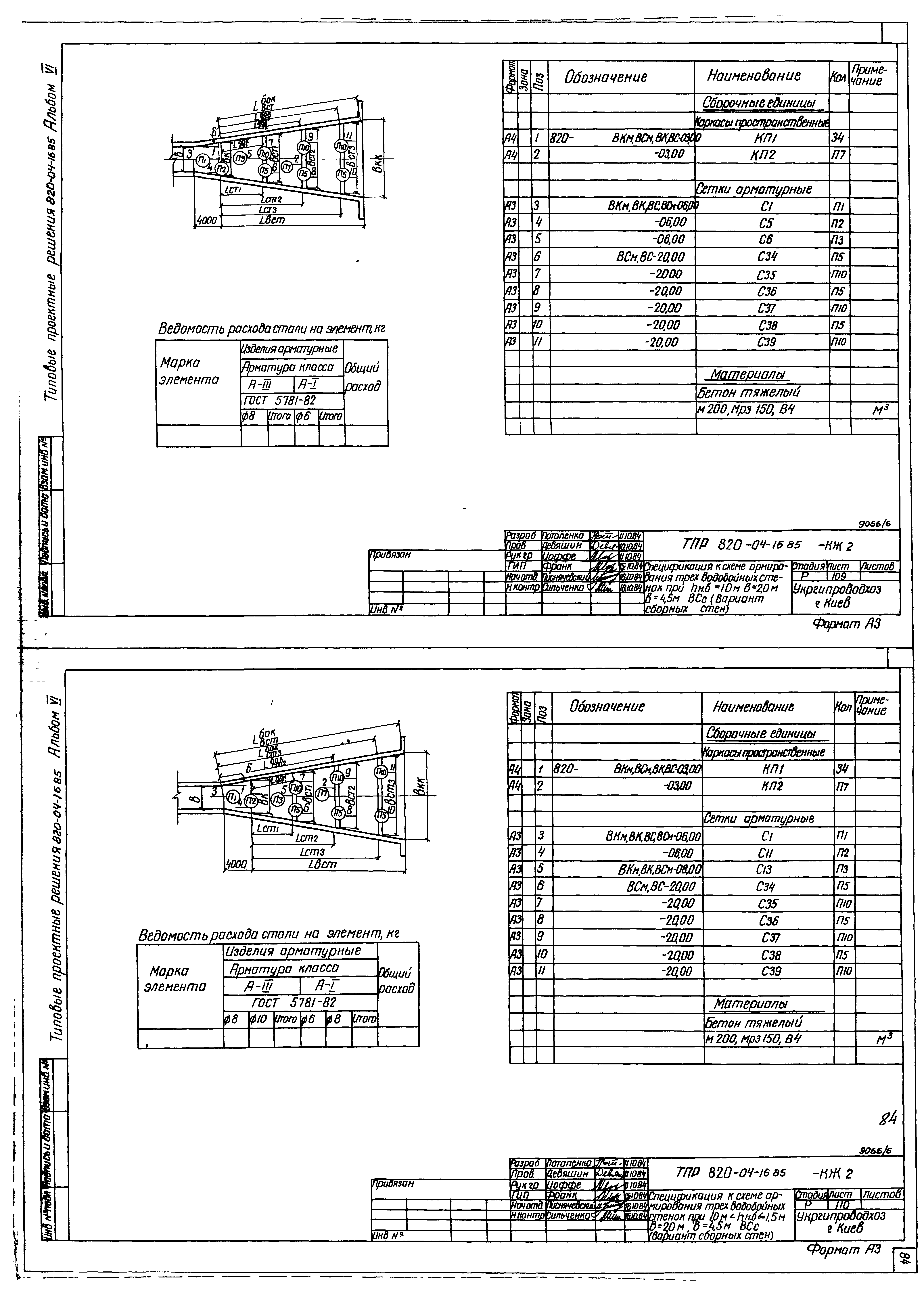 Типовые проектные решения 820-04-16.85