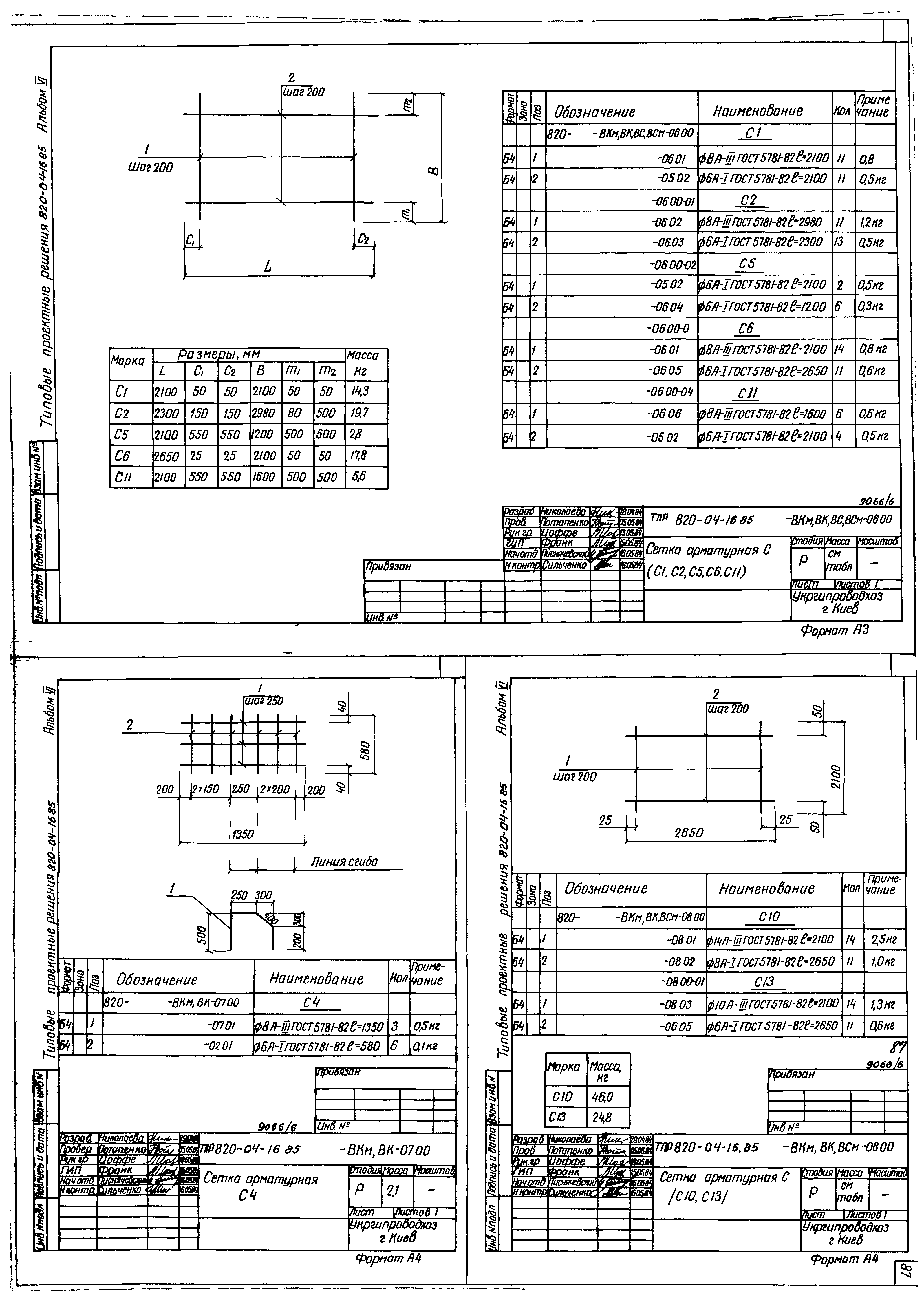 Типовые проектные решения 820-04-16.85