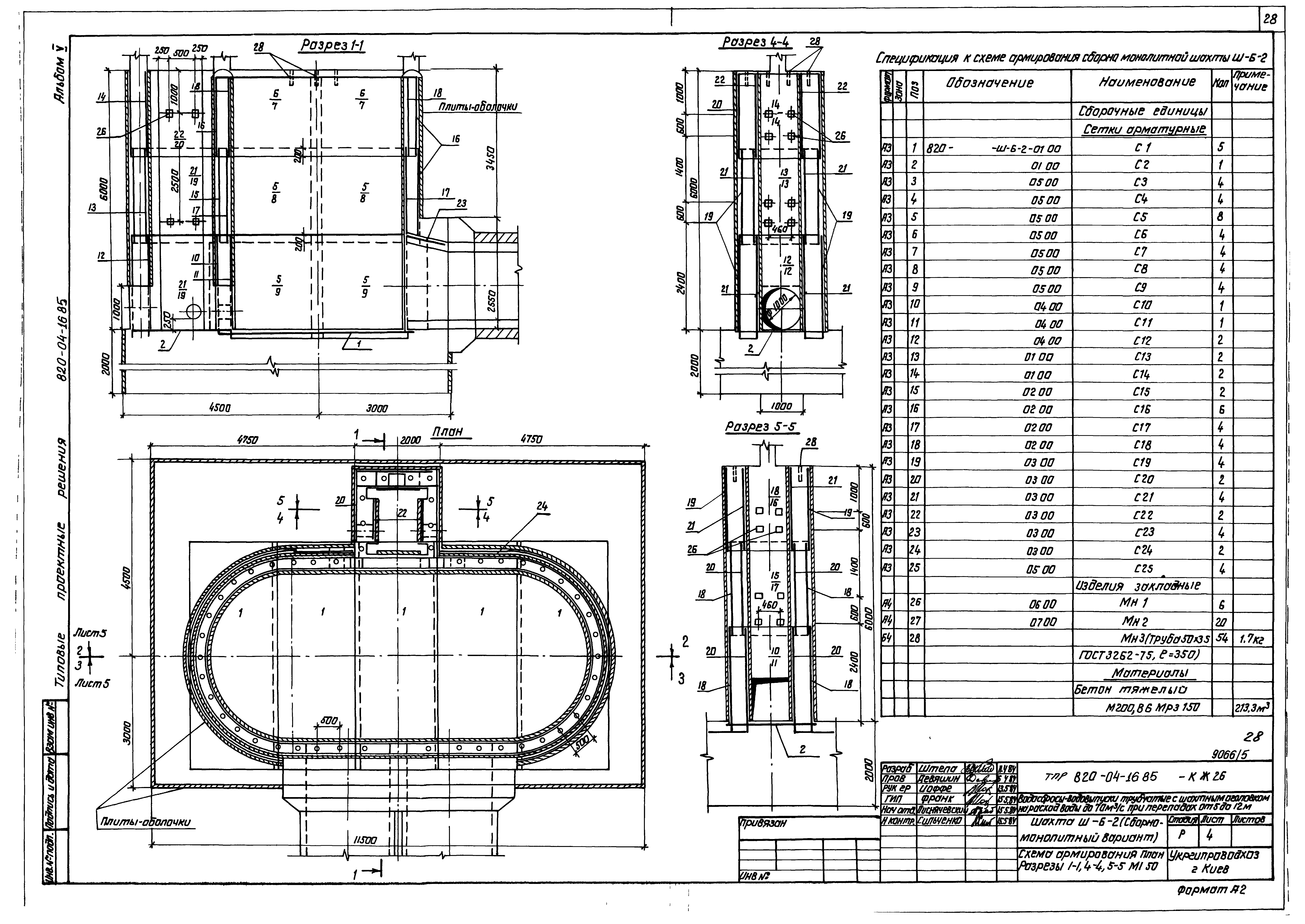 Типовые проектные решения 820-04-16.85