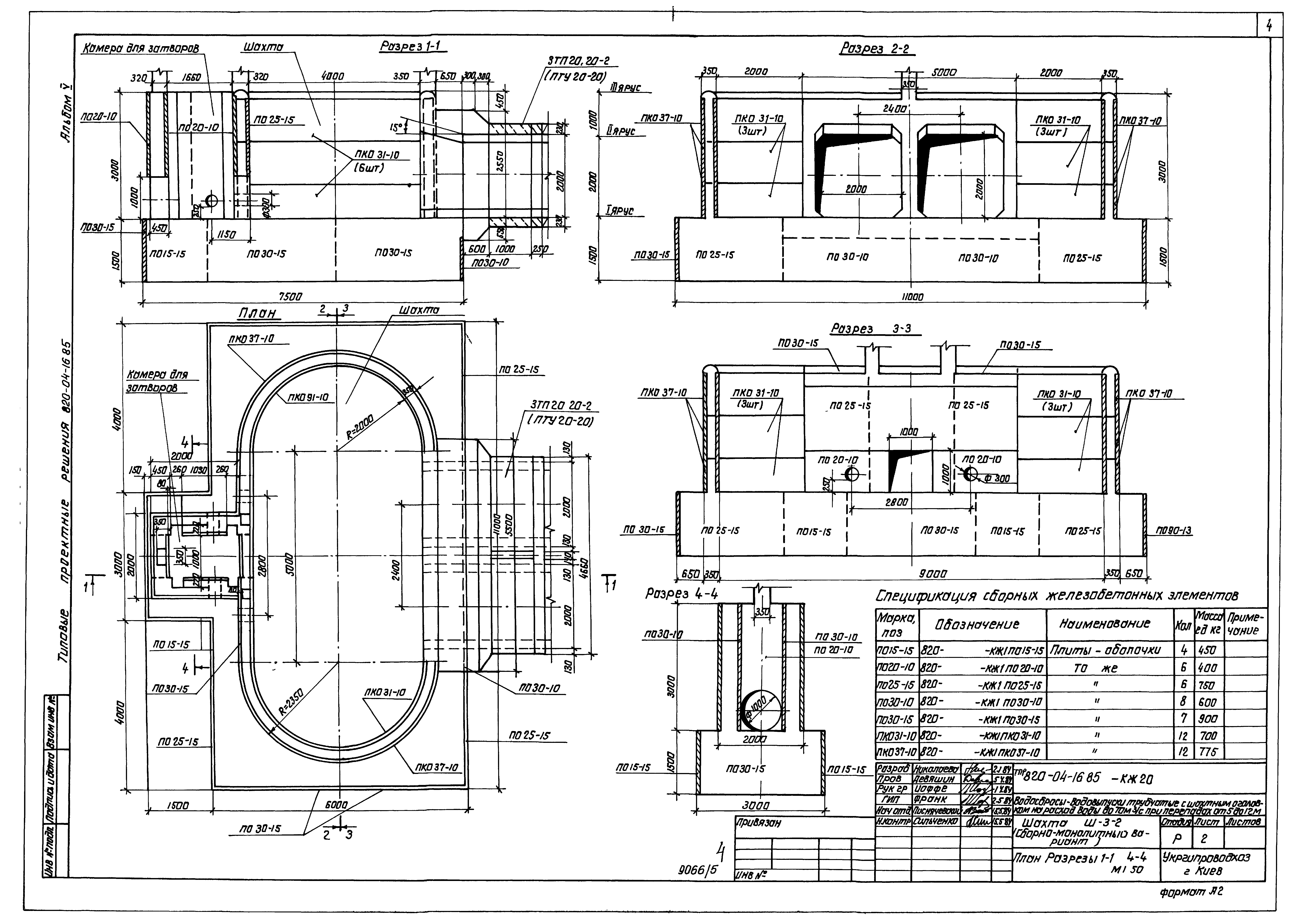 Типовые проектные решения 820-04-16.85