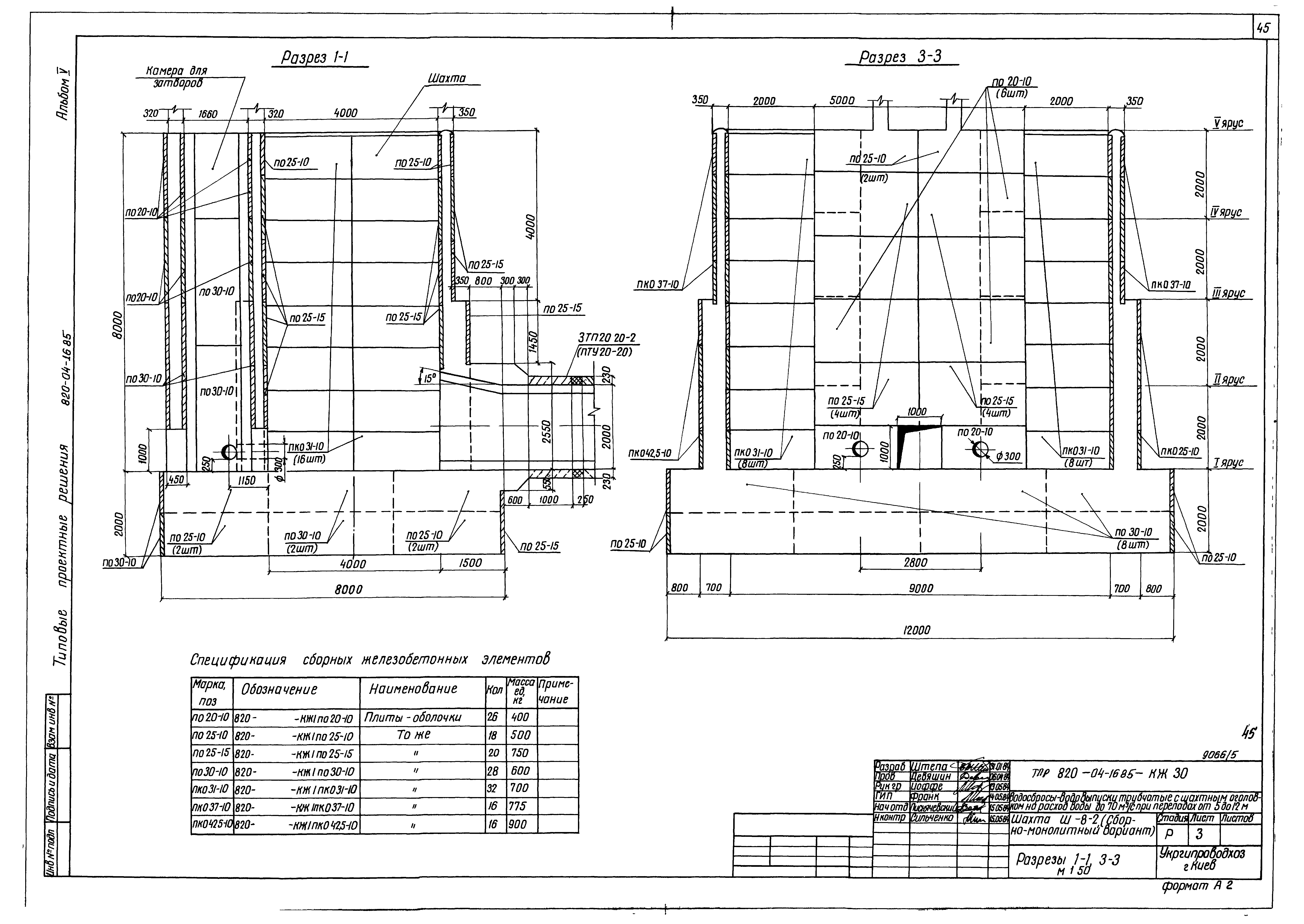 Типовые проектные решения 820-04-16.85