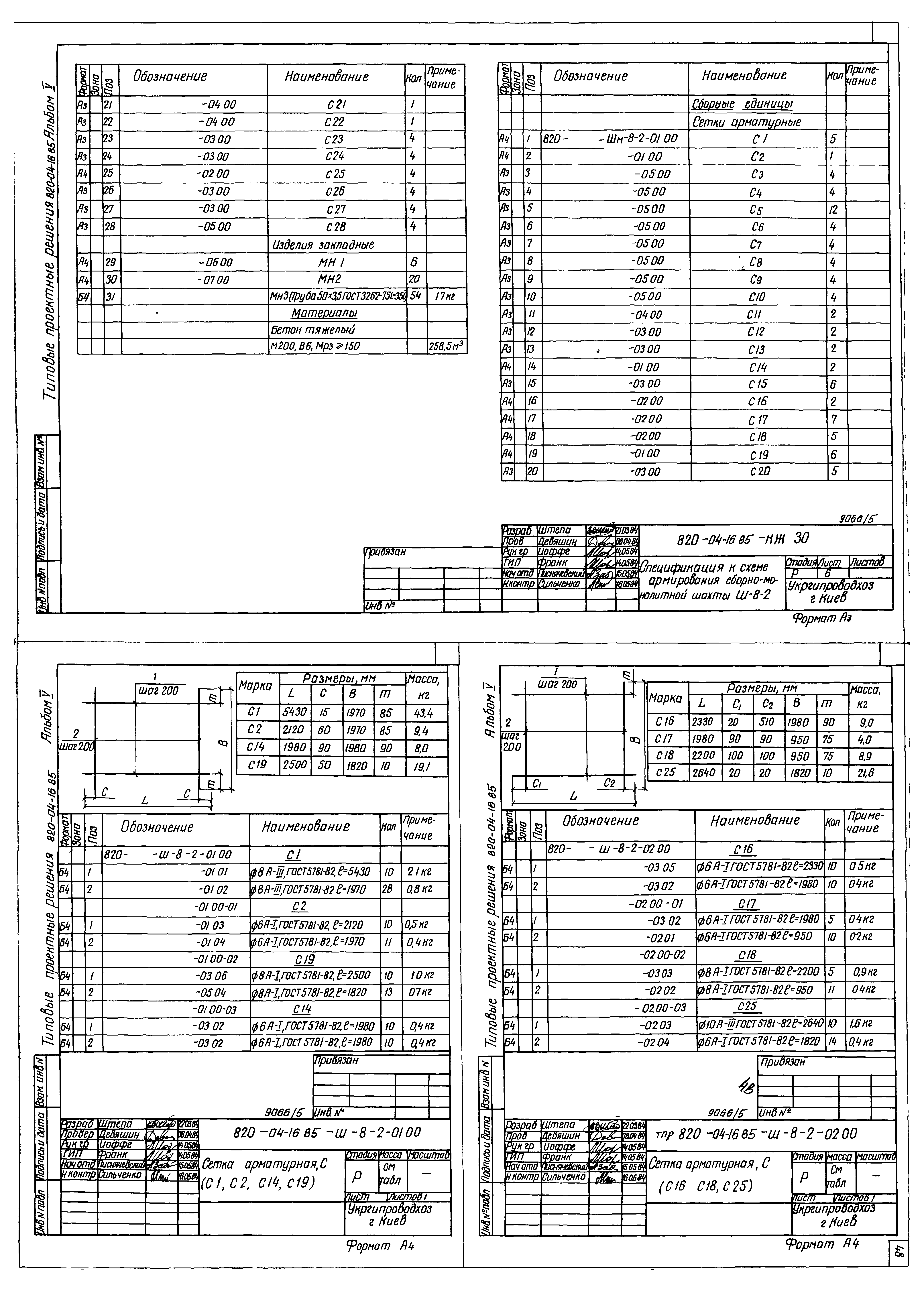 Типовые проектные решения 820-04-16.85