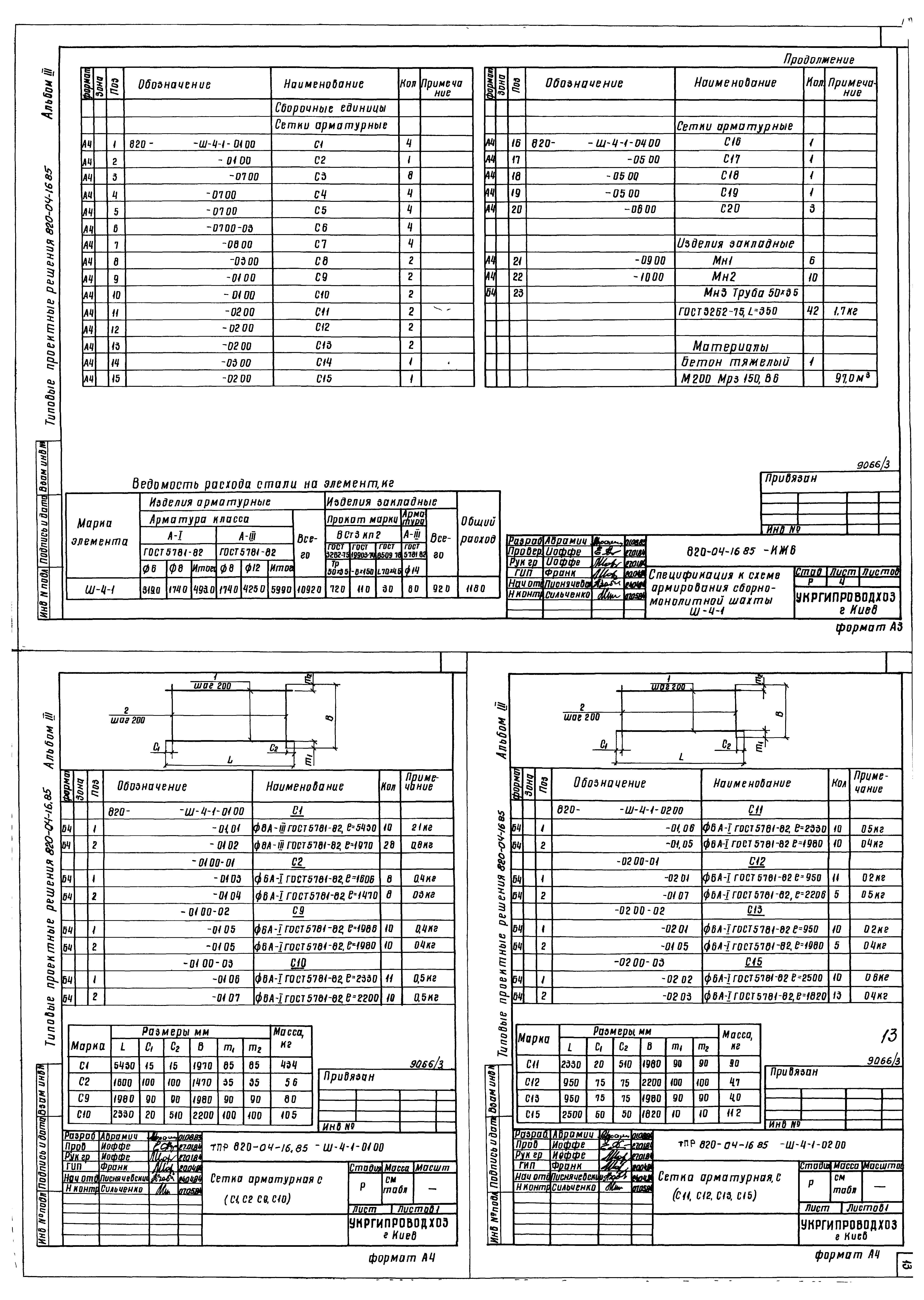 Типовые проектные решения 820-04-16.85