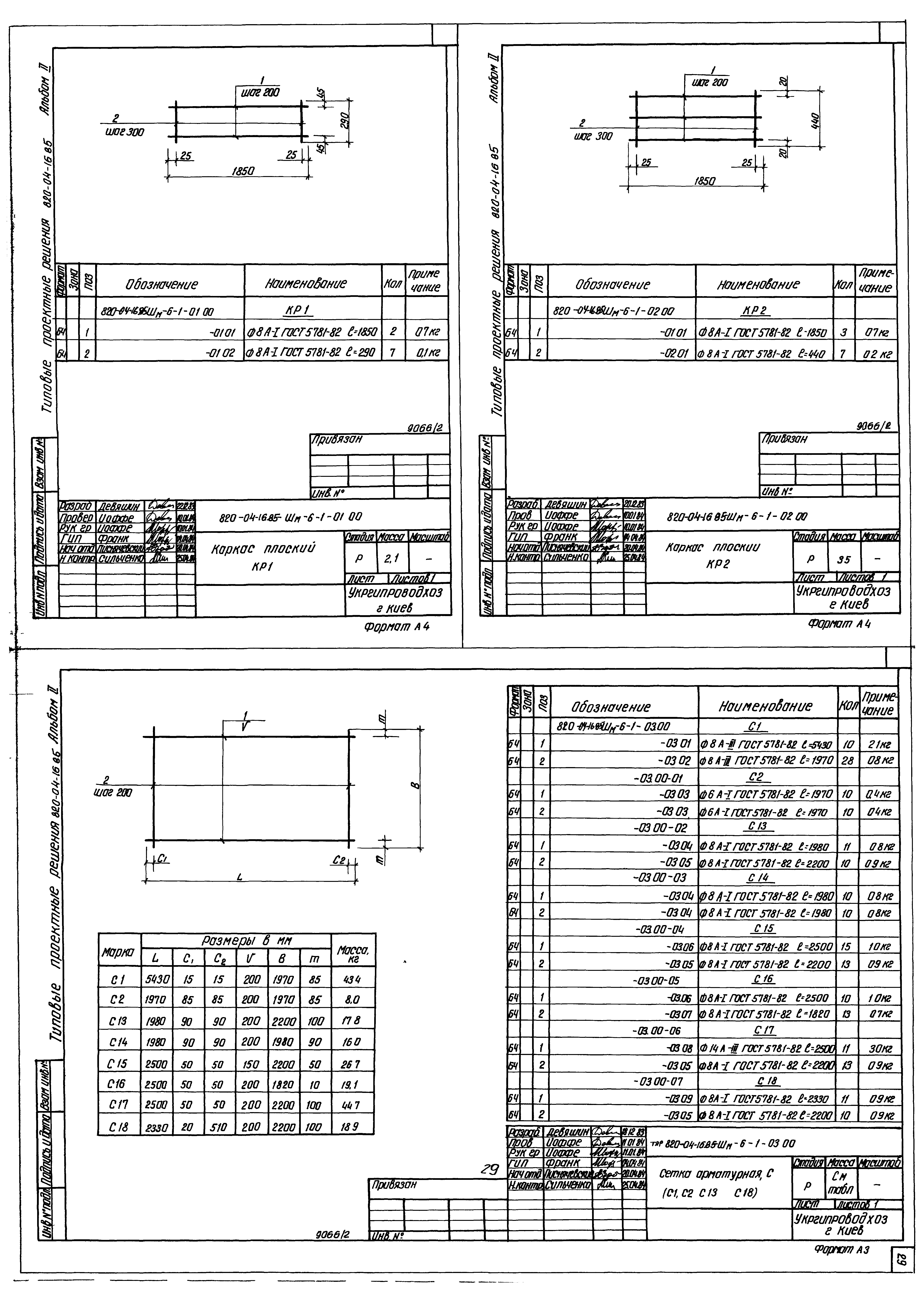 Типовые проектные решения 820-04-16.85