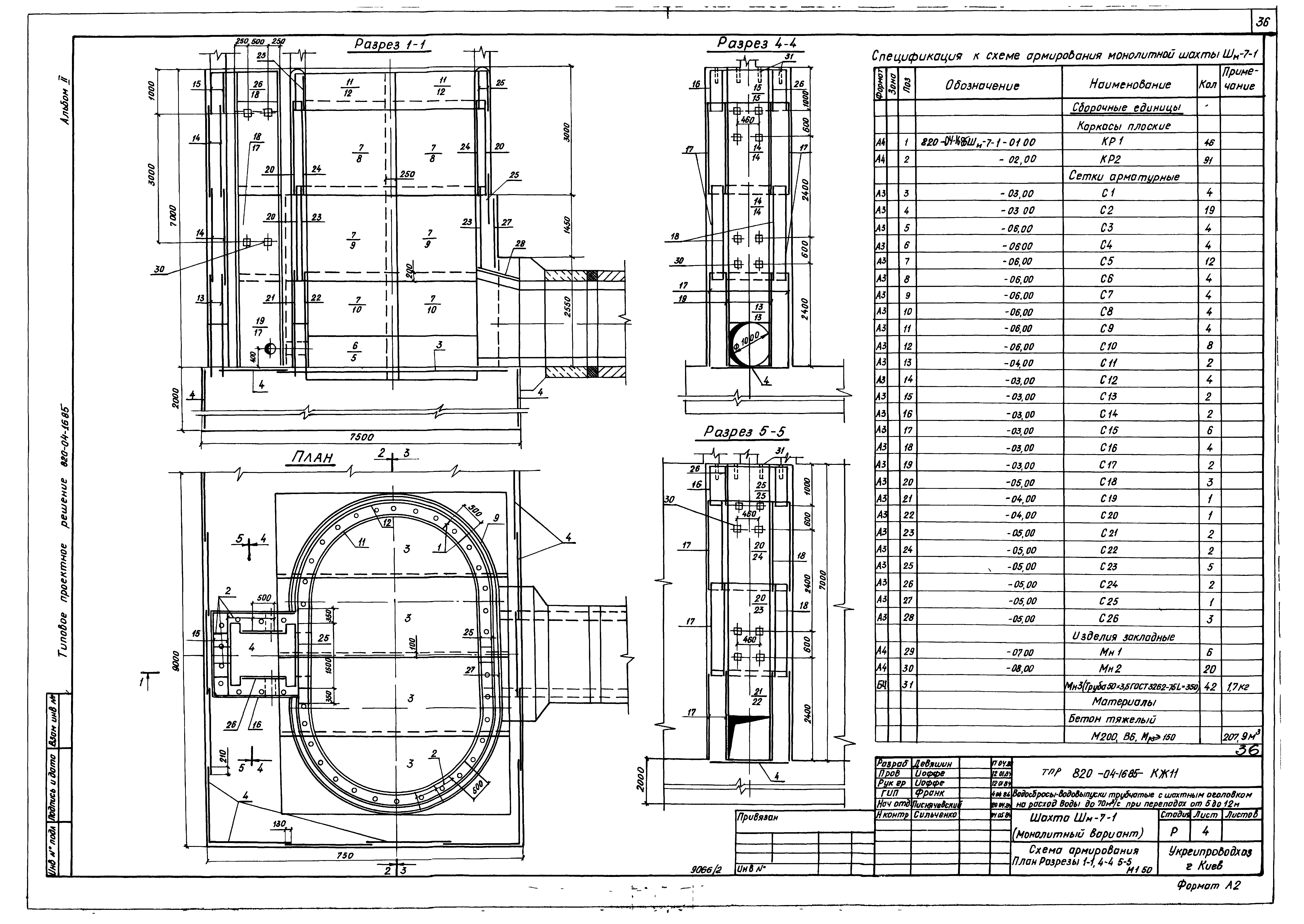 Типовые проектные решения 820-04-16.85