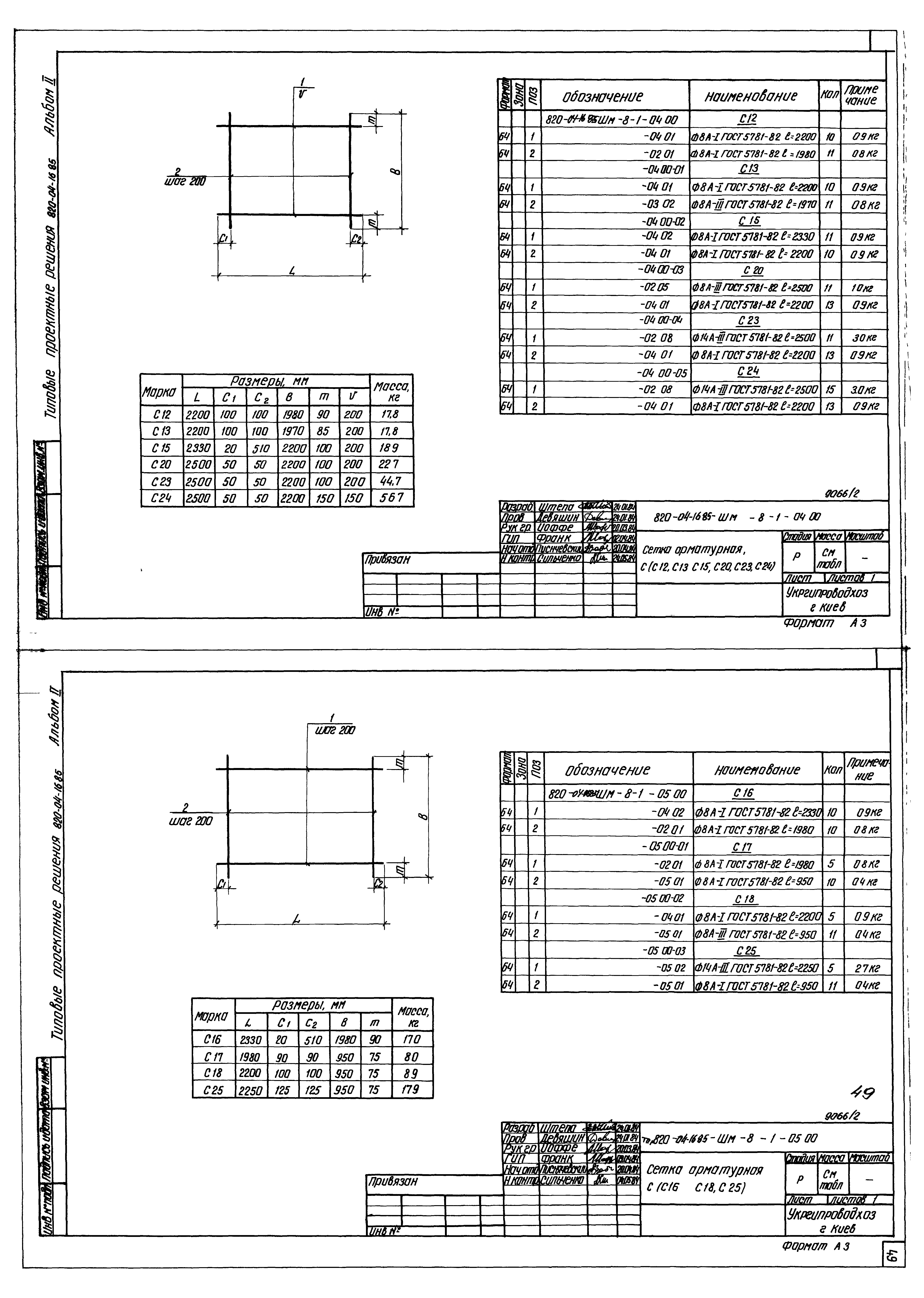 Типовые проектные решения 820-04-16.85