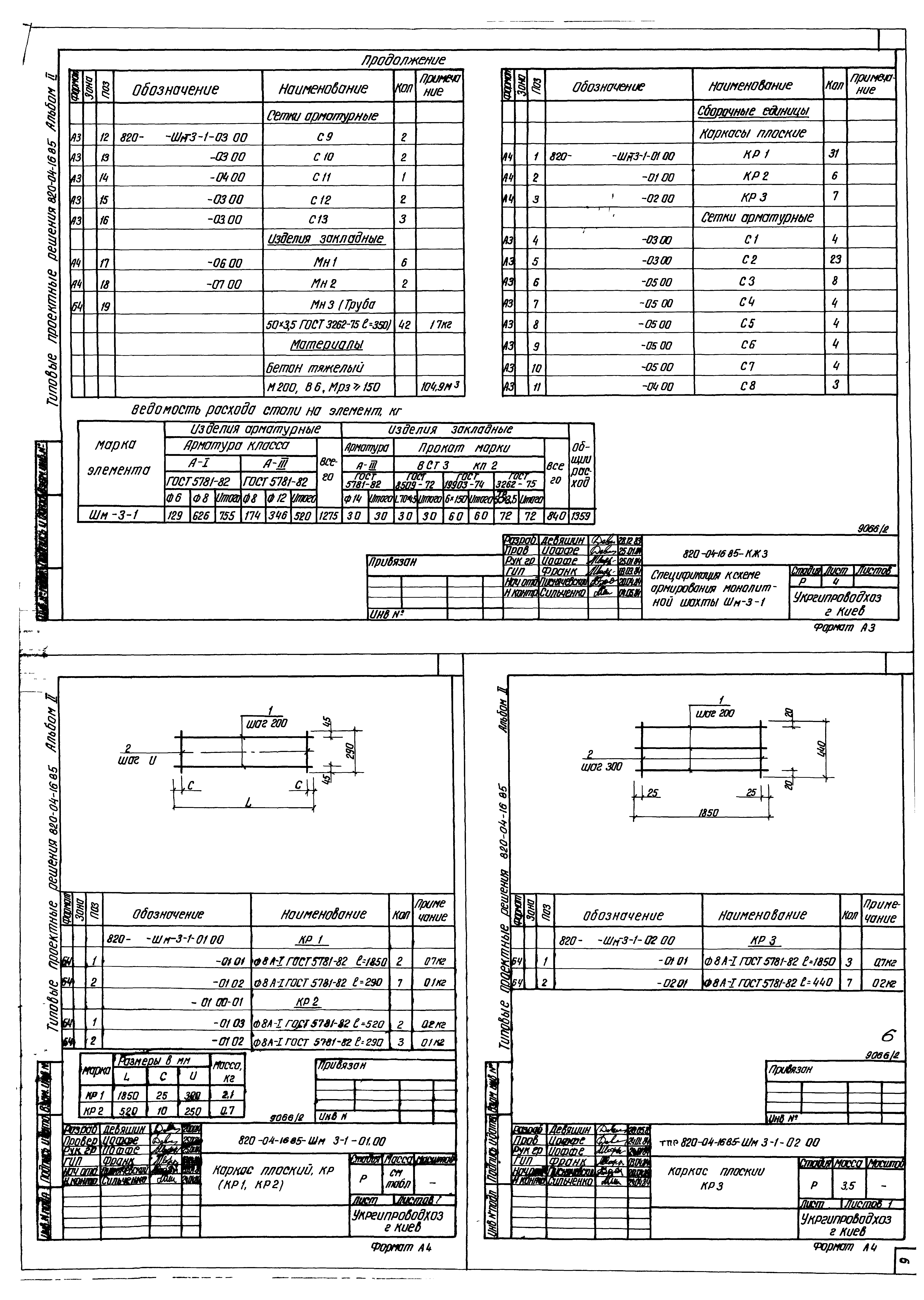 Типовые проектные решения 820-04-16.85