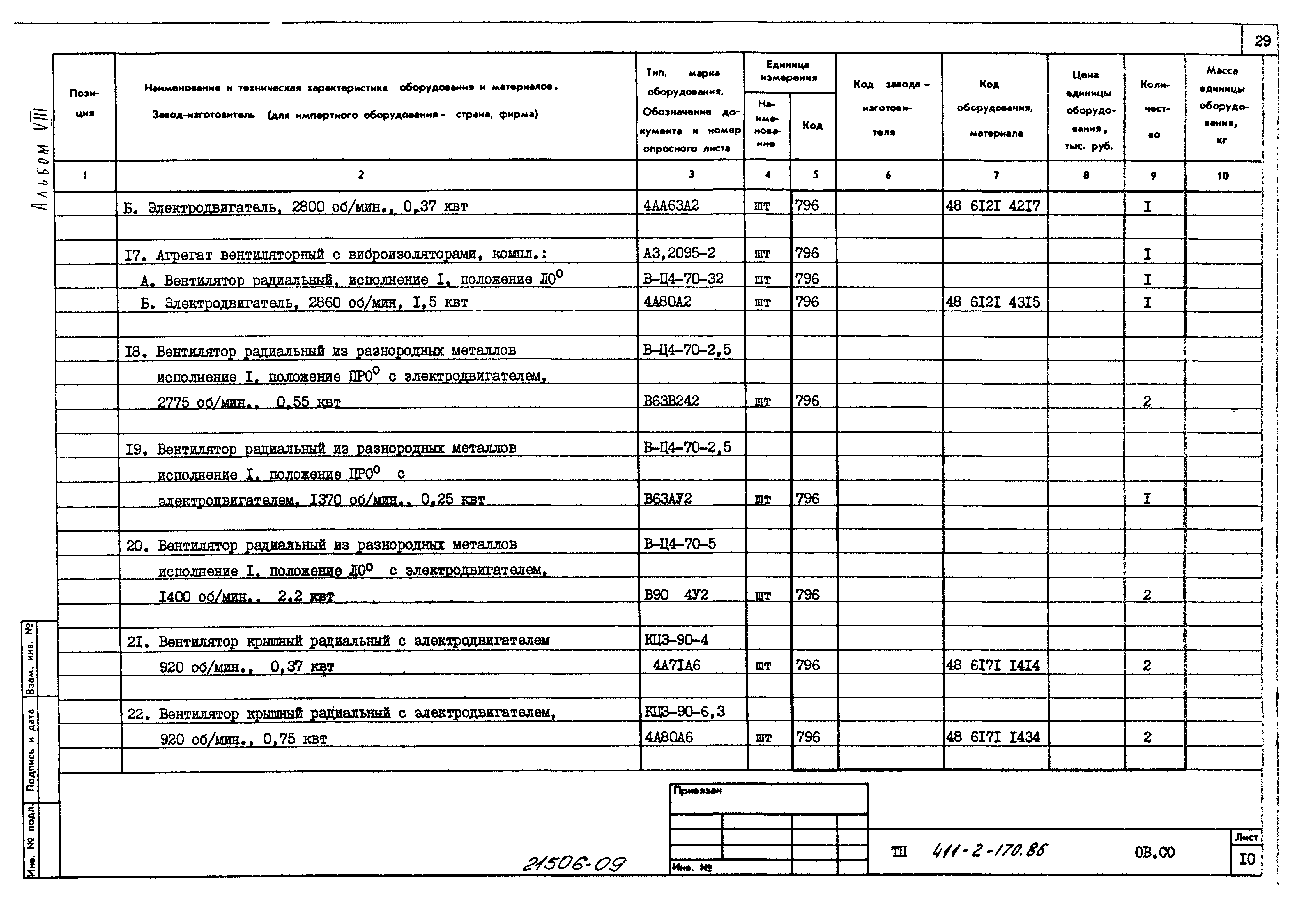 Типовой проект 411-2-170.86