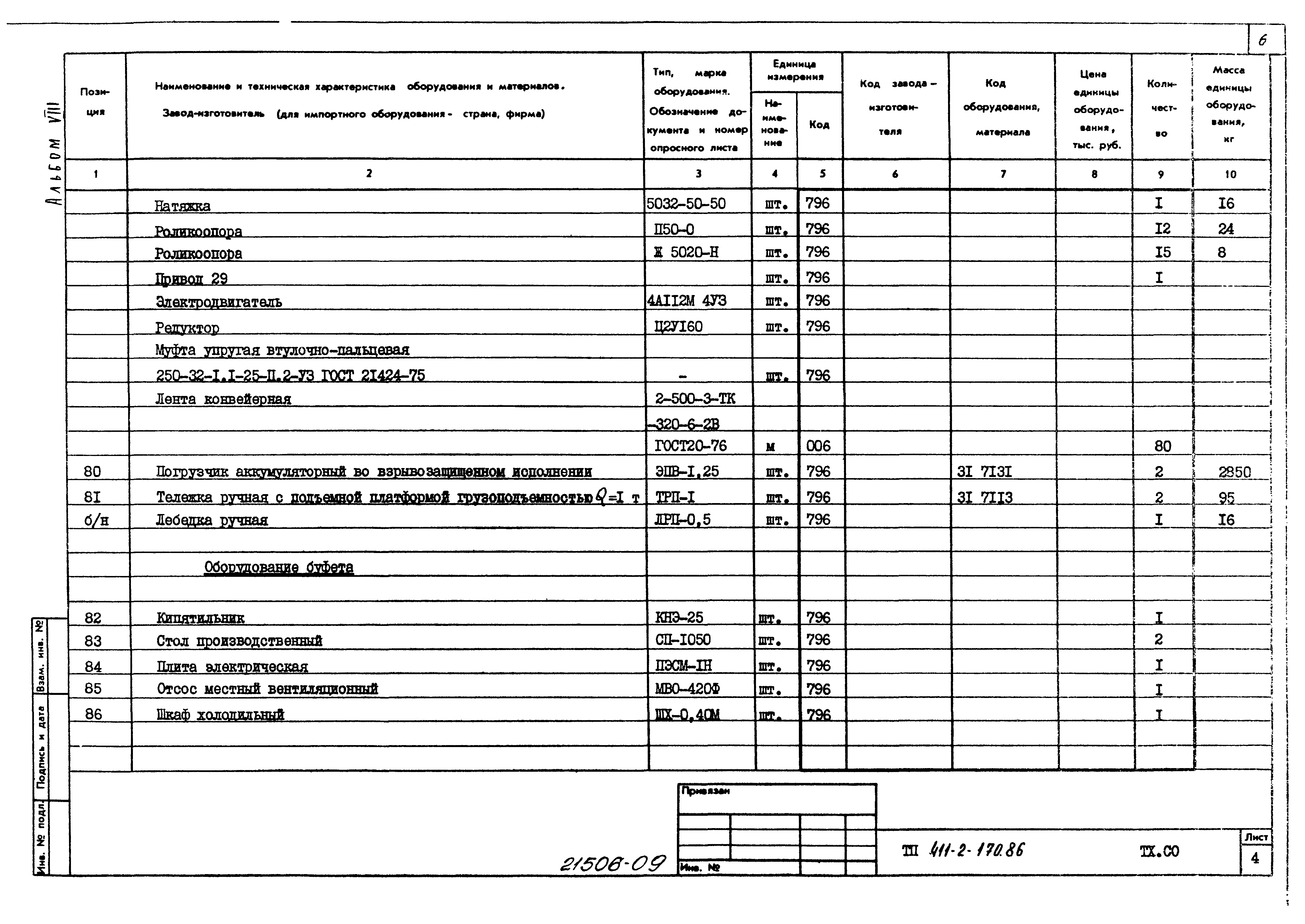 Типовой проект 411-2-170.86