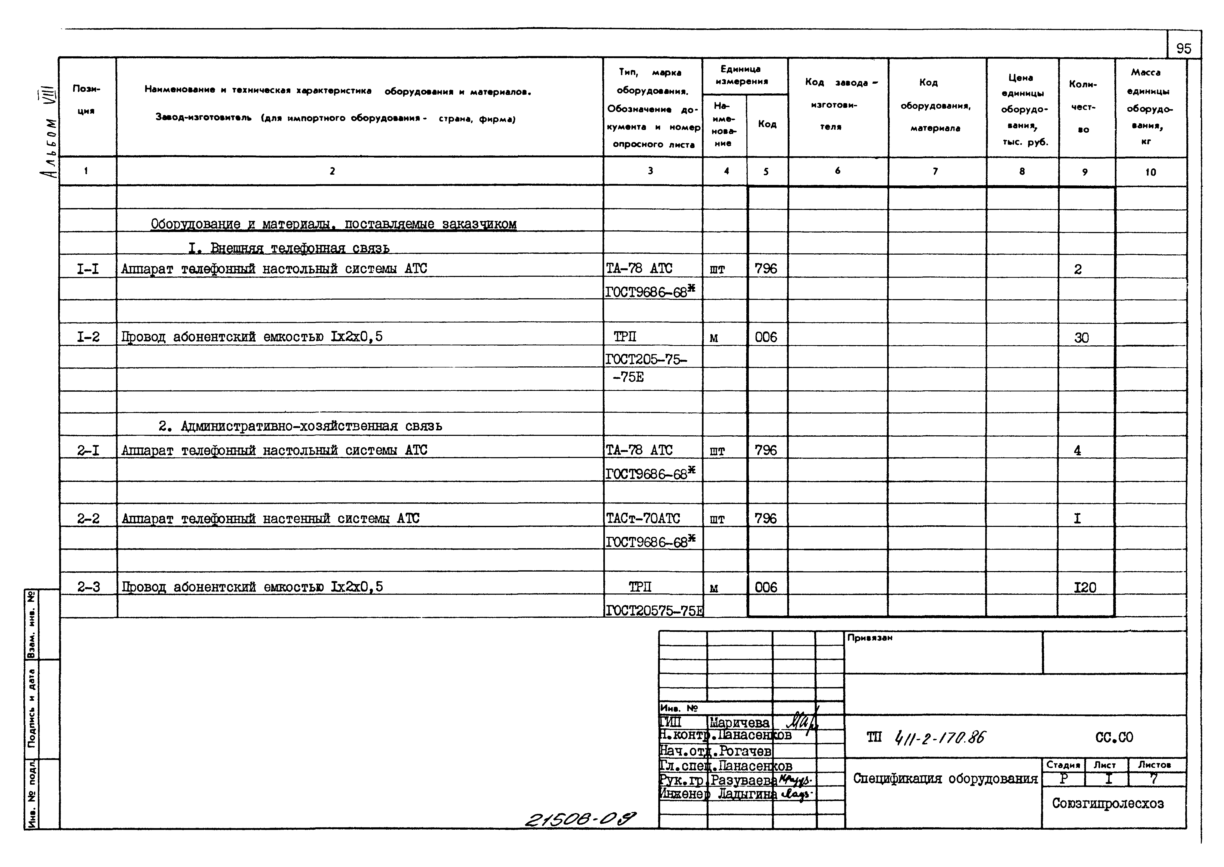 Типовой проект 411-2-170.86