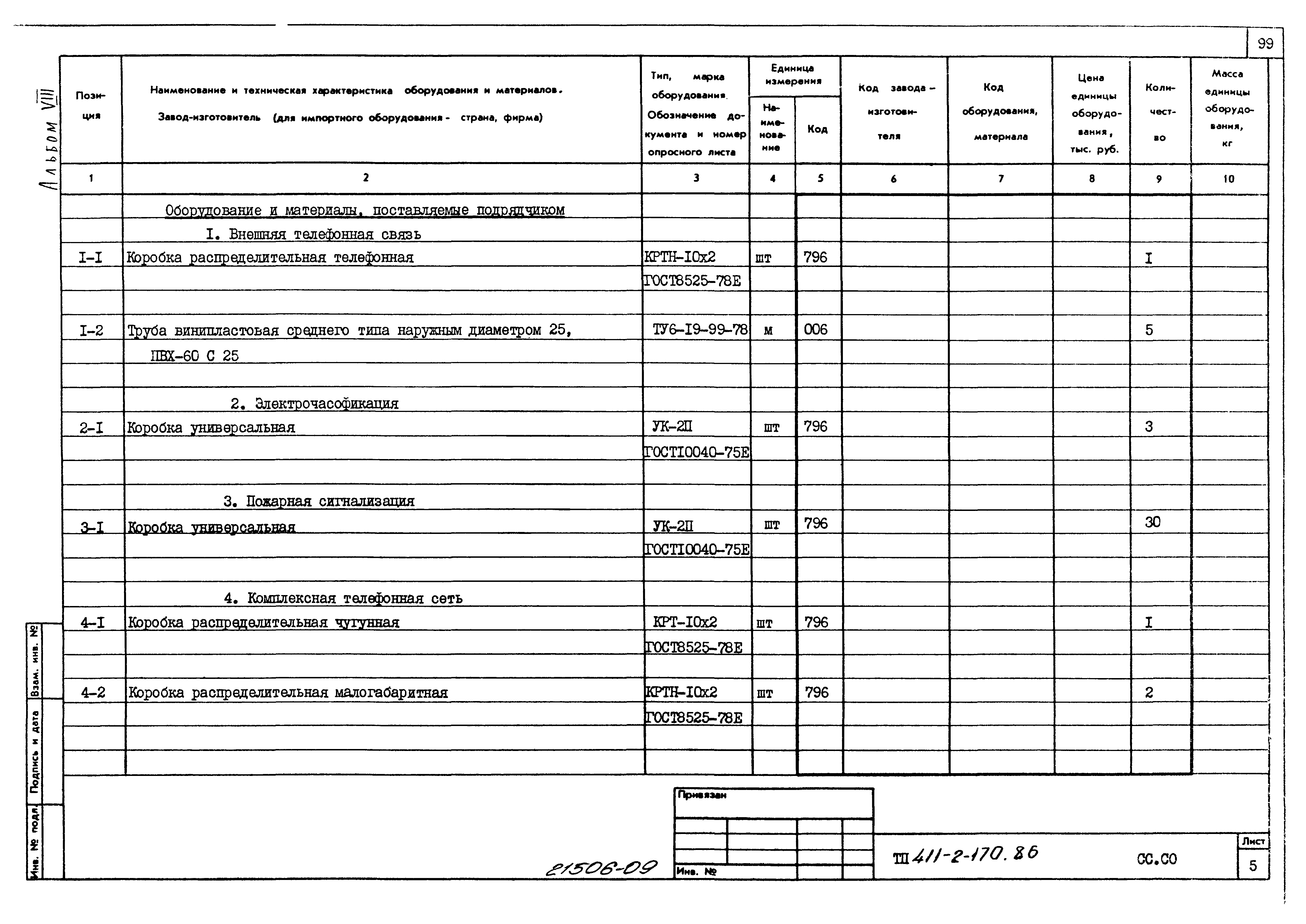 Типовой проект 411-2-170.86