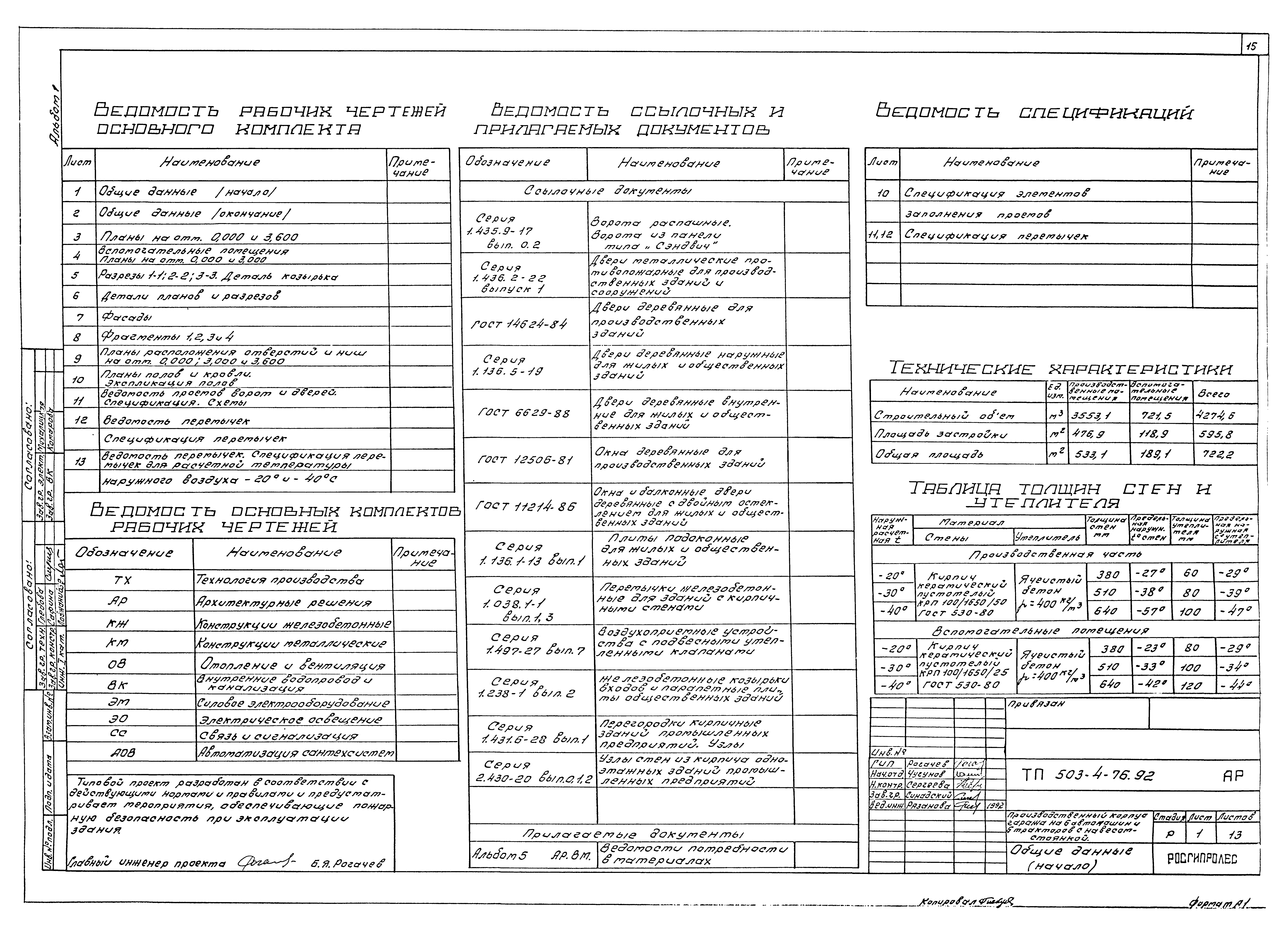 Типовой проект 503-4-76.92