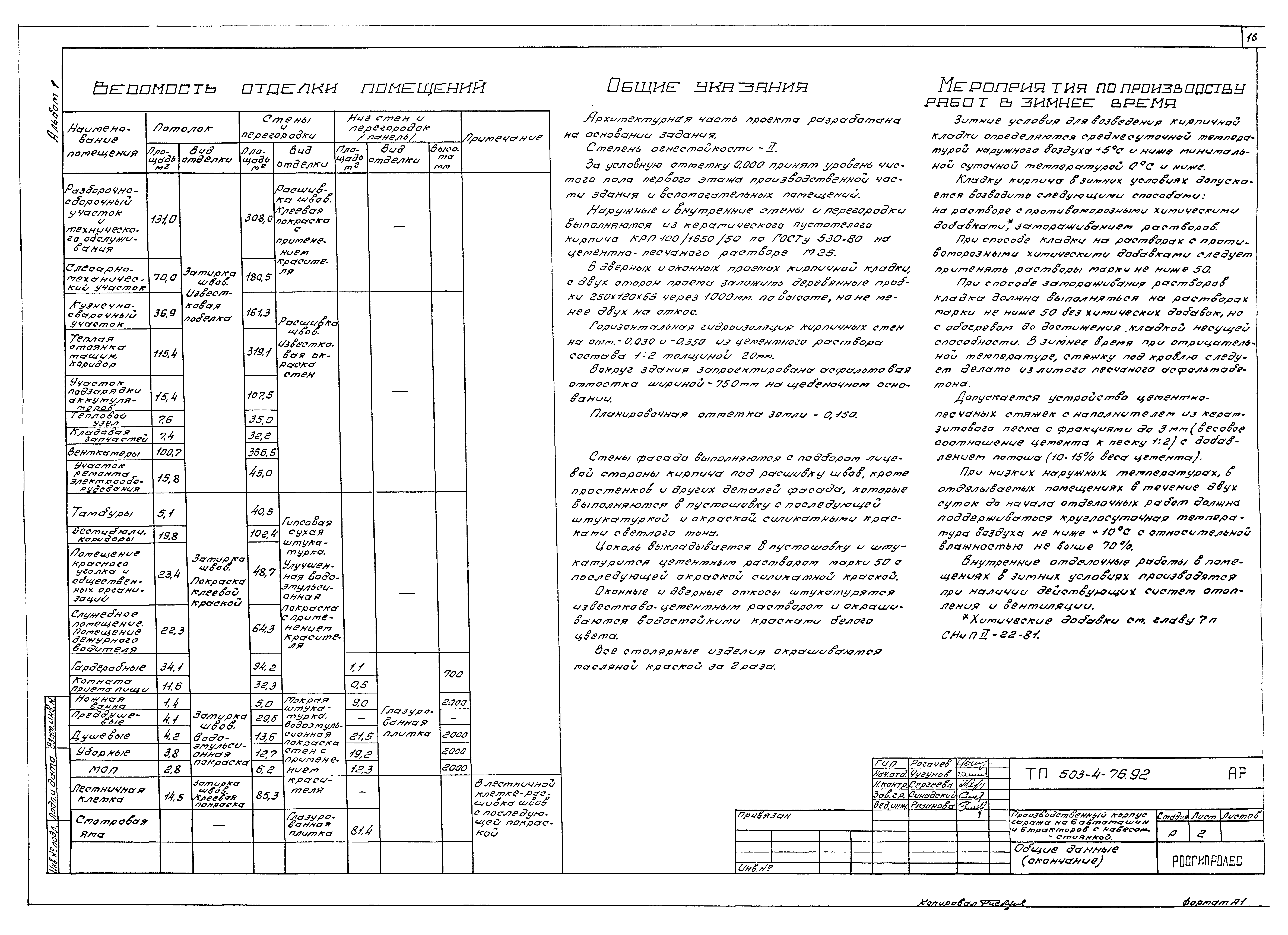 Типовой проект 503-4-76.92