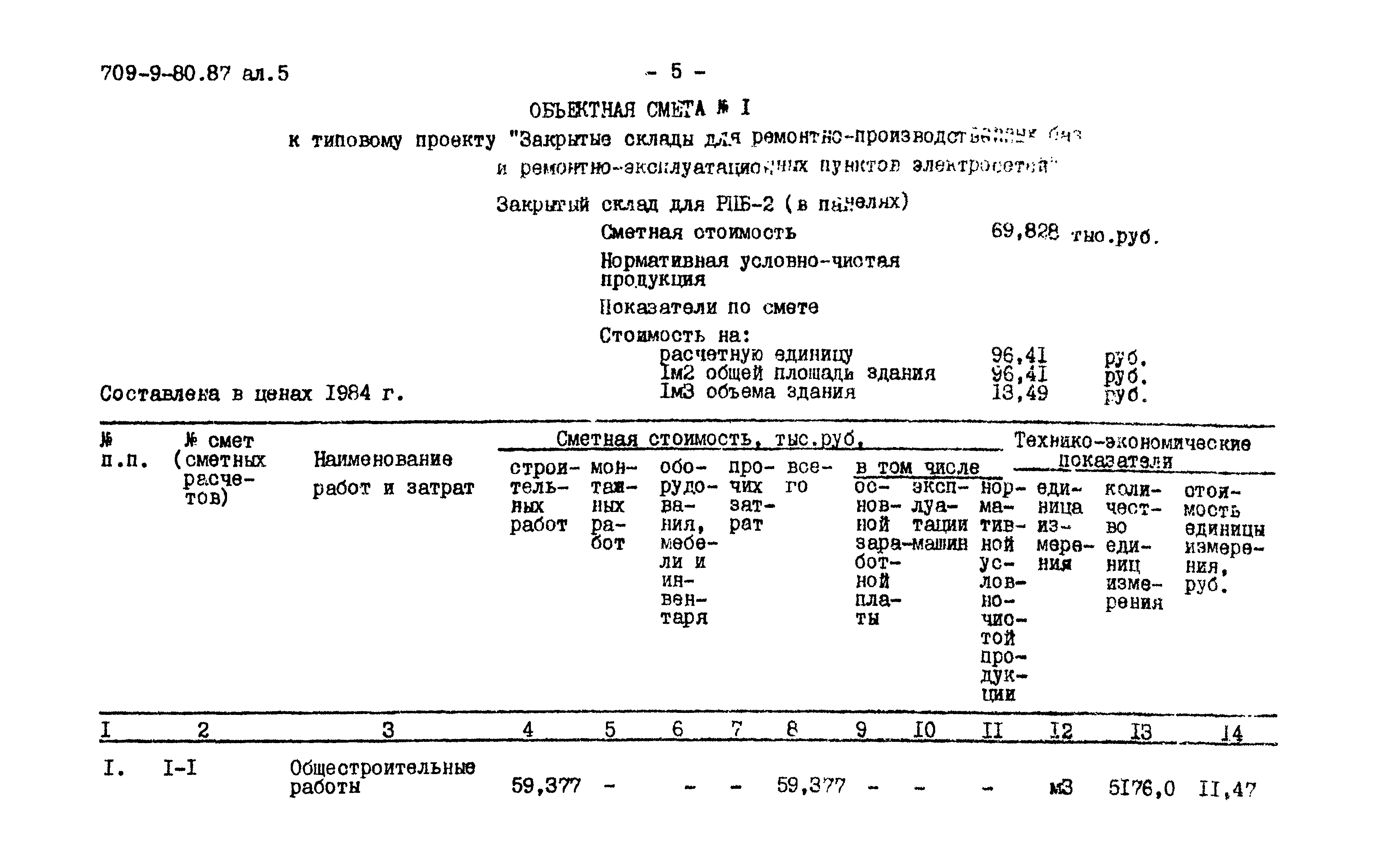 Типовой проект 709-9-80.87