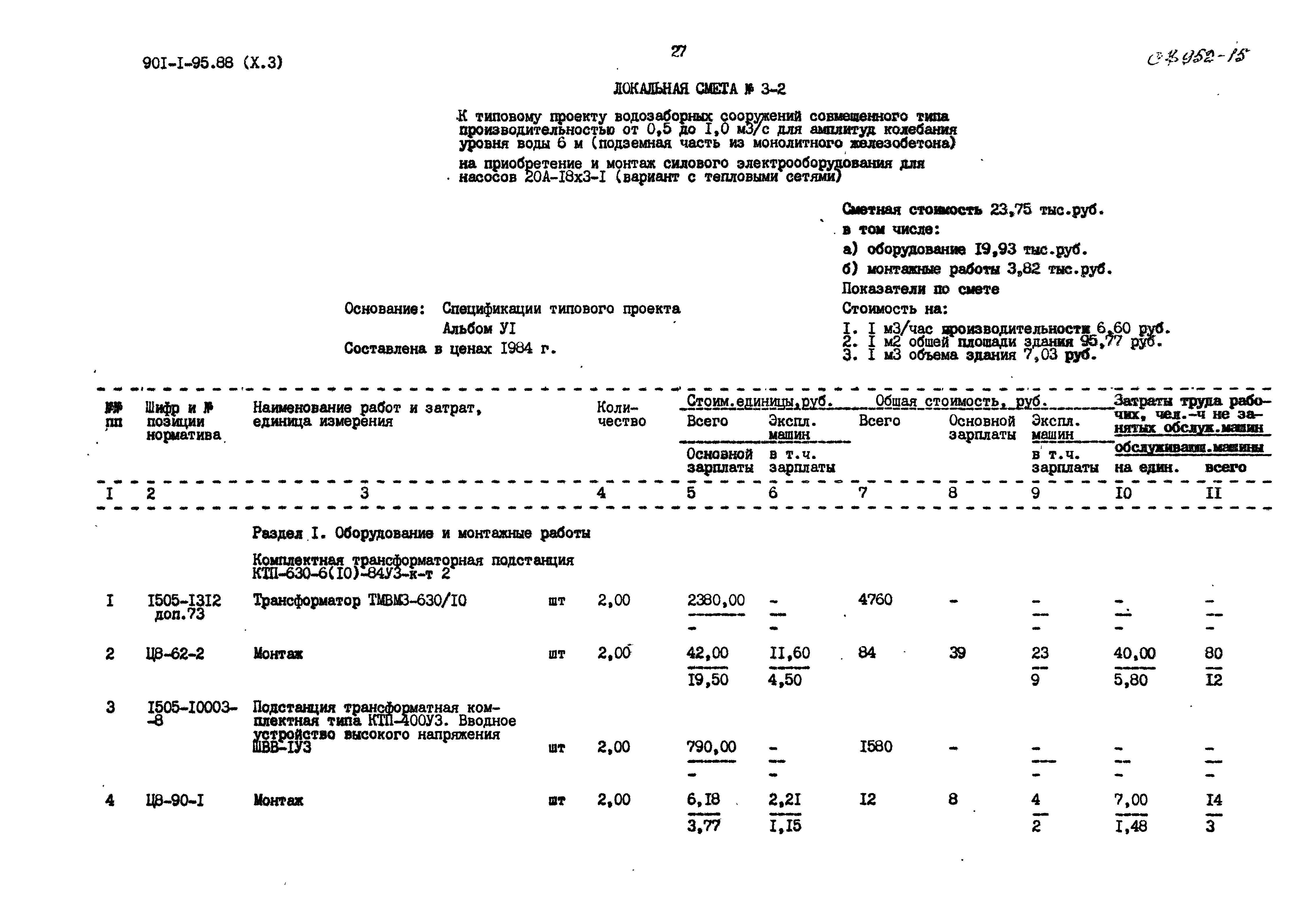 Типовой проект 901-1-95.88