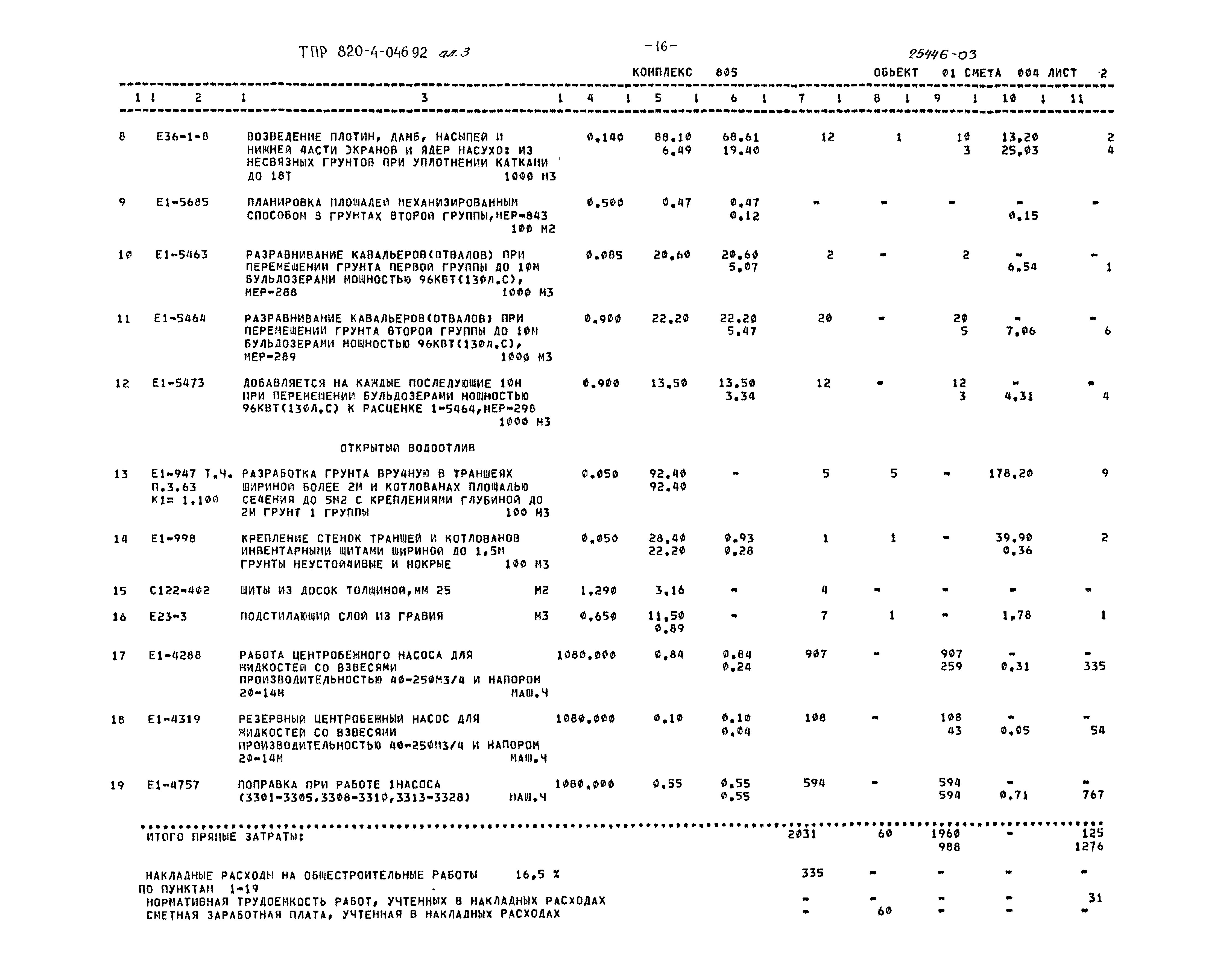 Типовые проектные решения 820-4-046.92