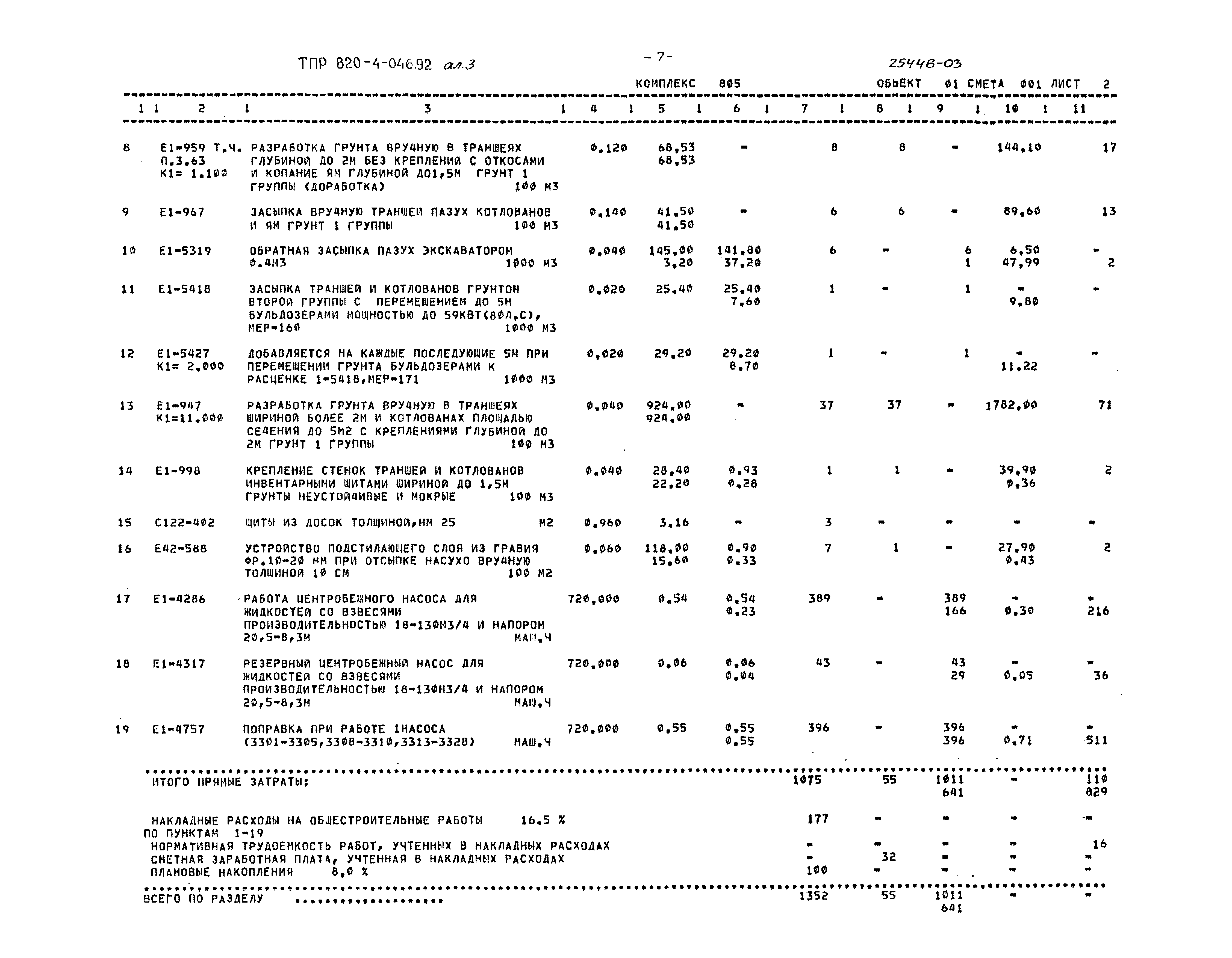 Типовые проектные решения 820-4-046.92