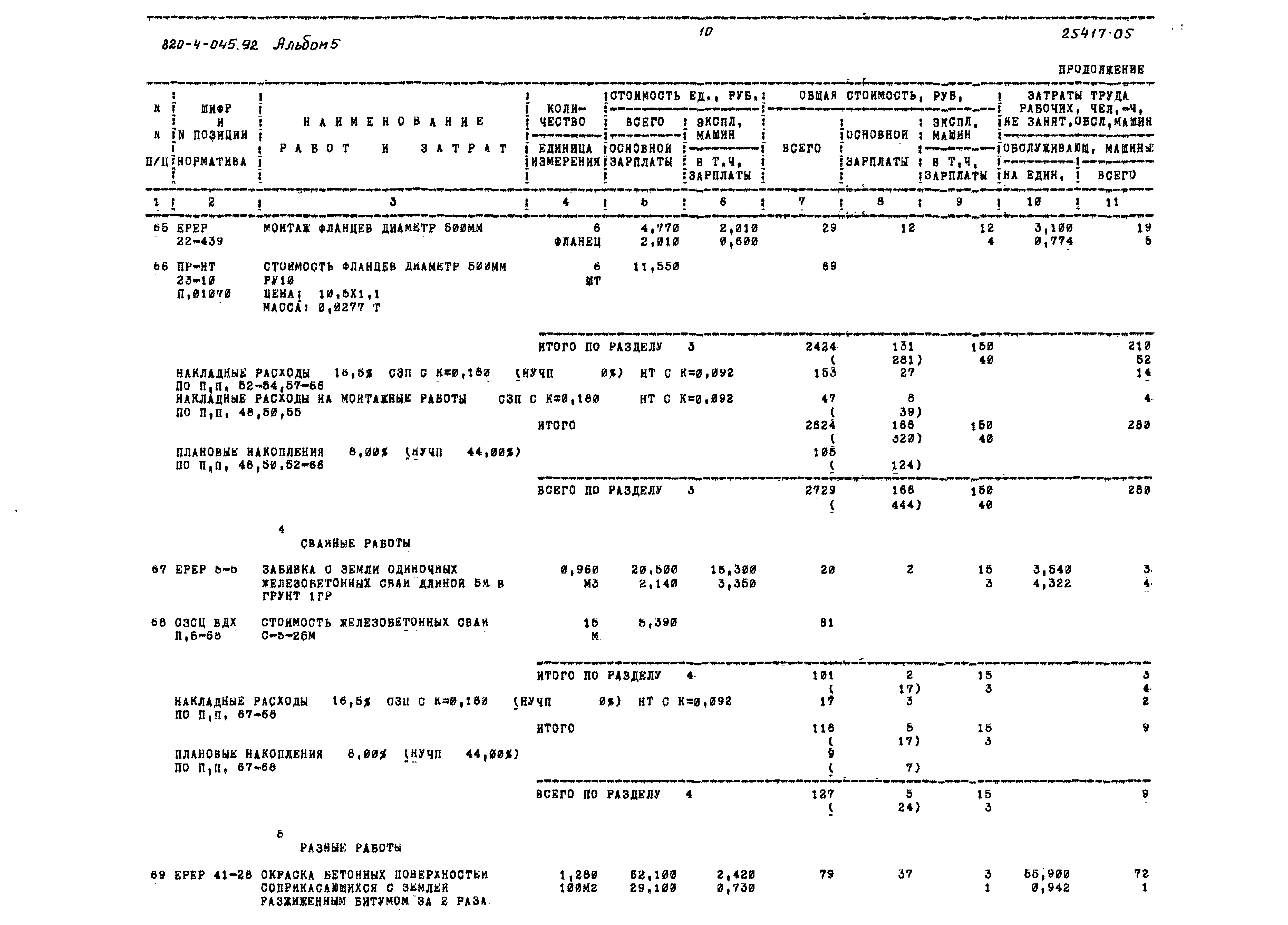 Типовые проектные решения 820-4-045.92