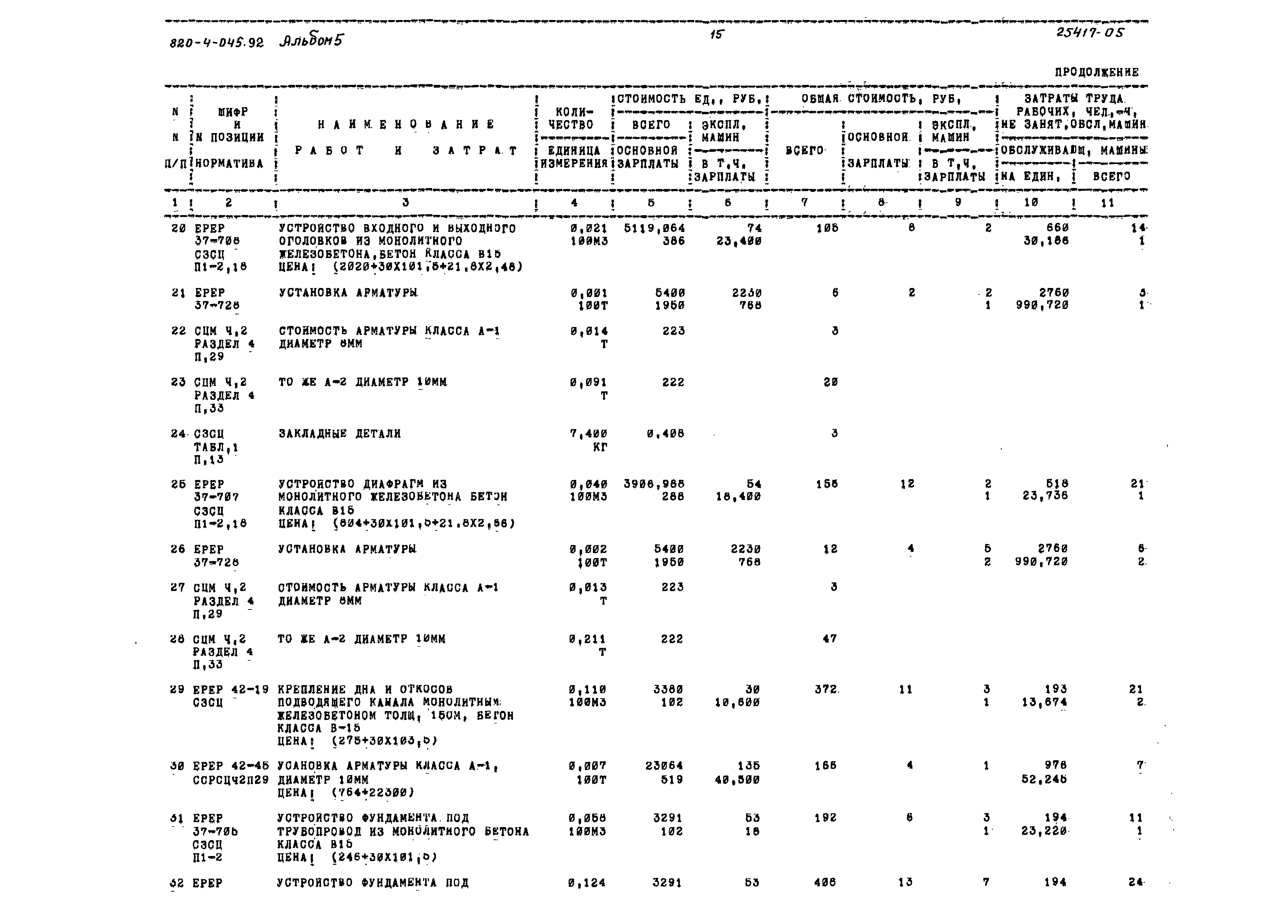 Типовые проектные решения 820-4-045.92