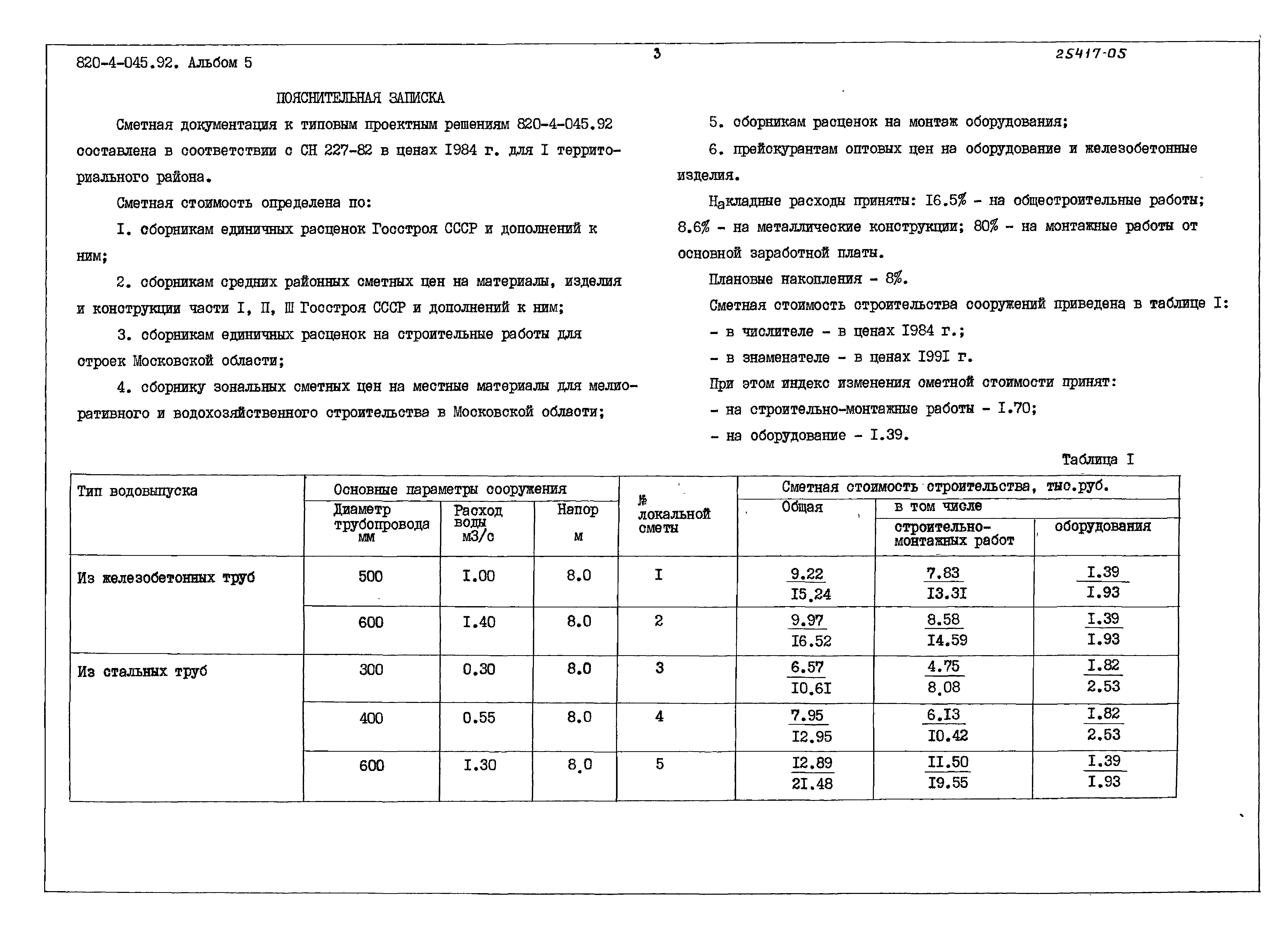 Типовые проектные решения 820-4-045.92