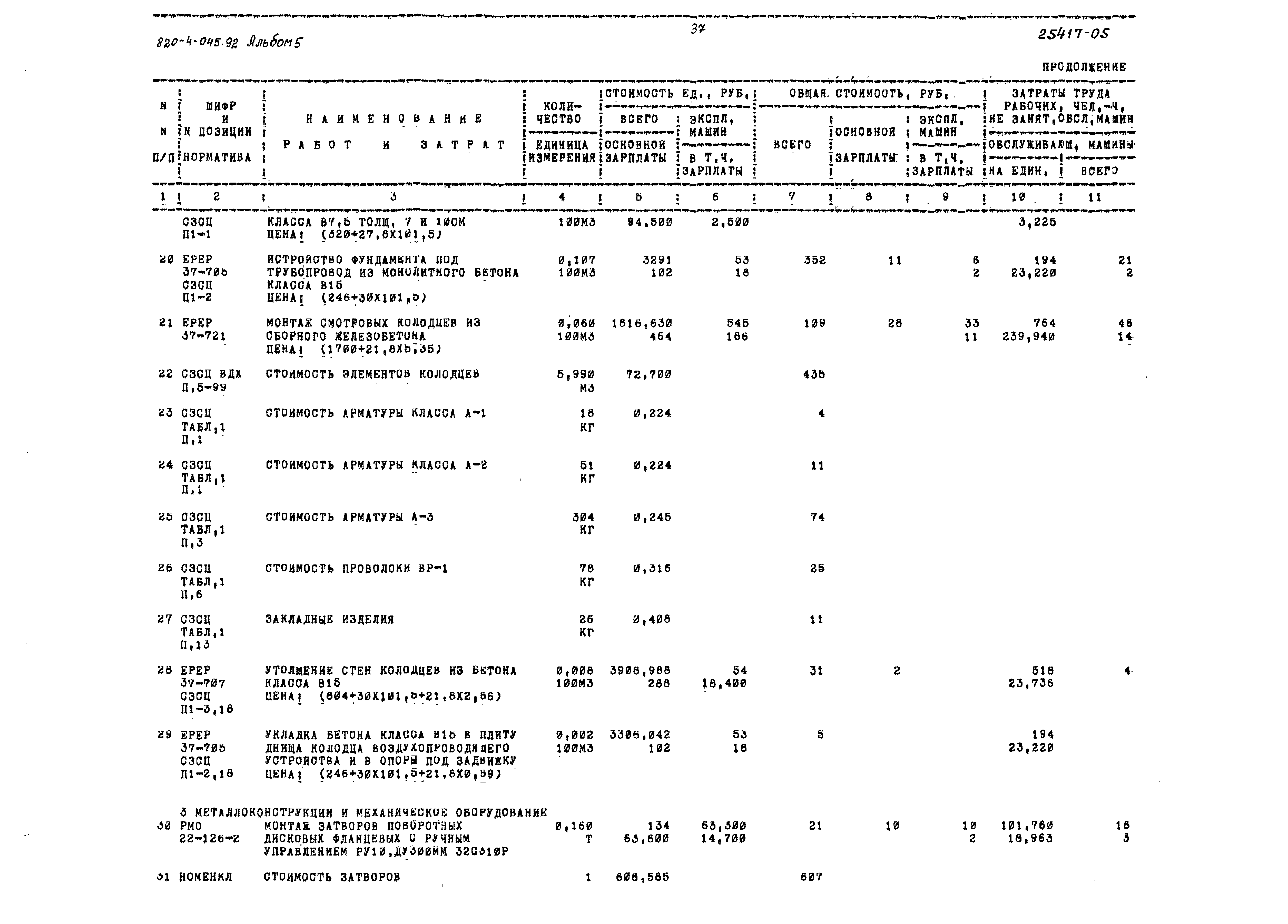 Типовые проектные решения 820-4-045.92