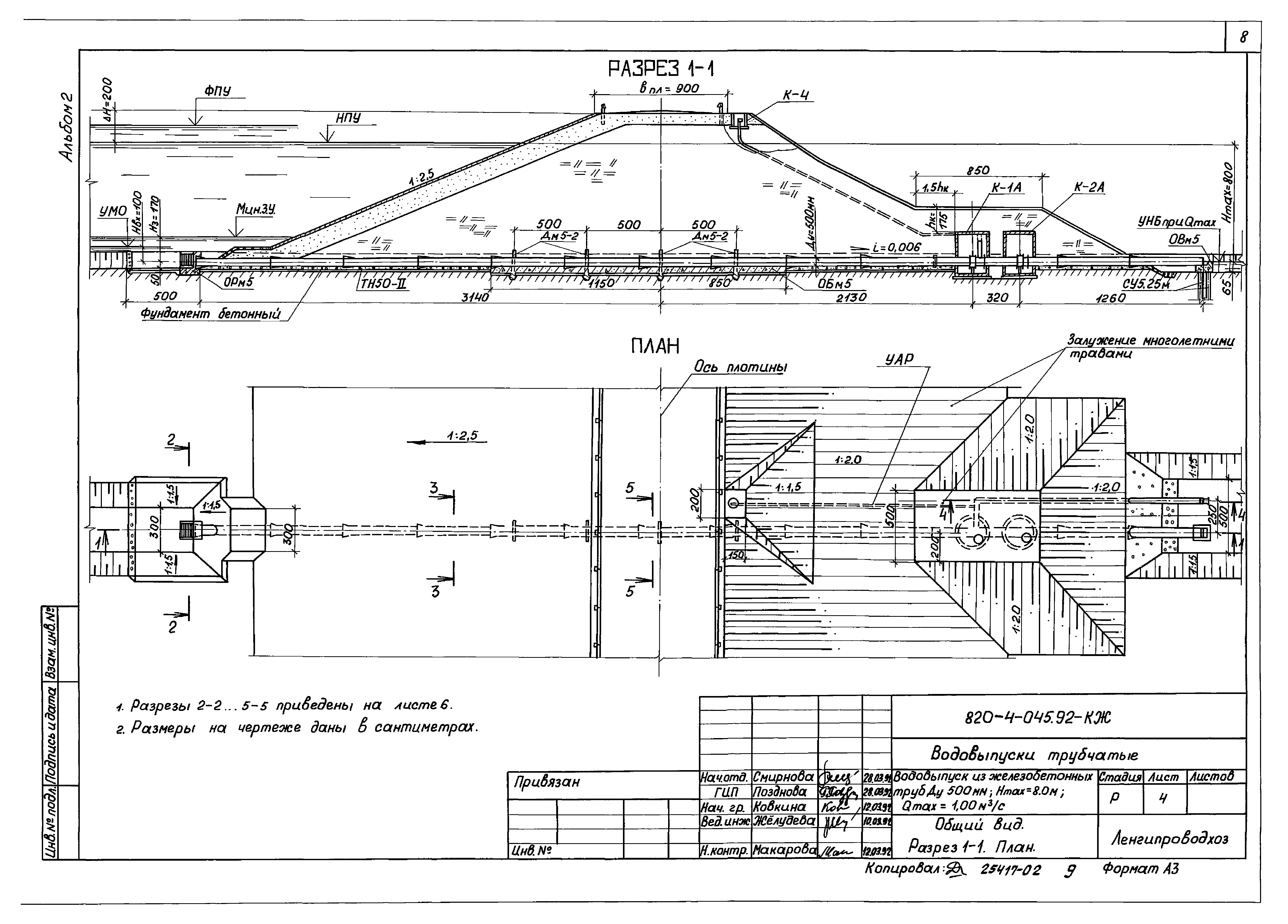 Типовые проектные решения 820-4-045.92