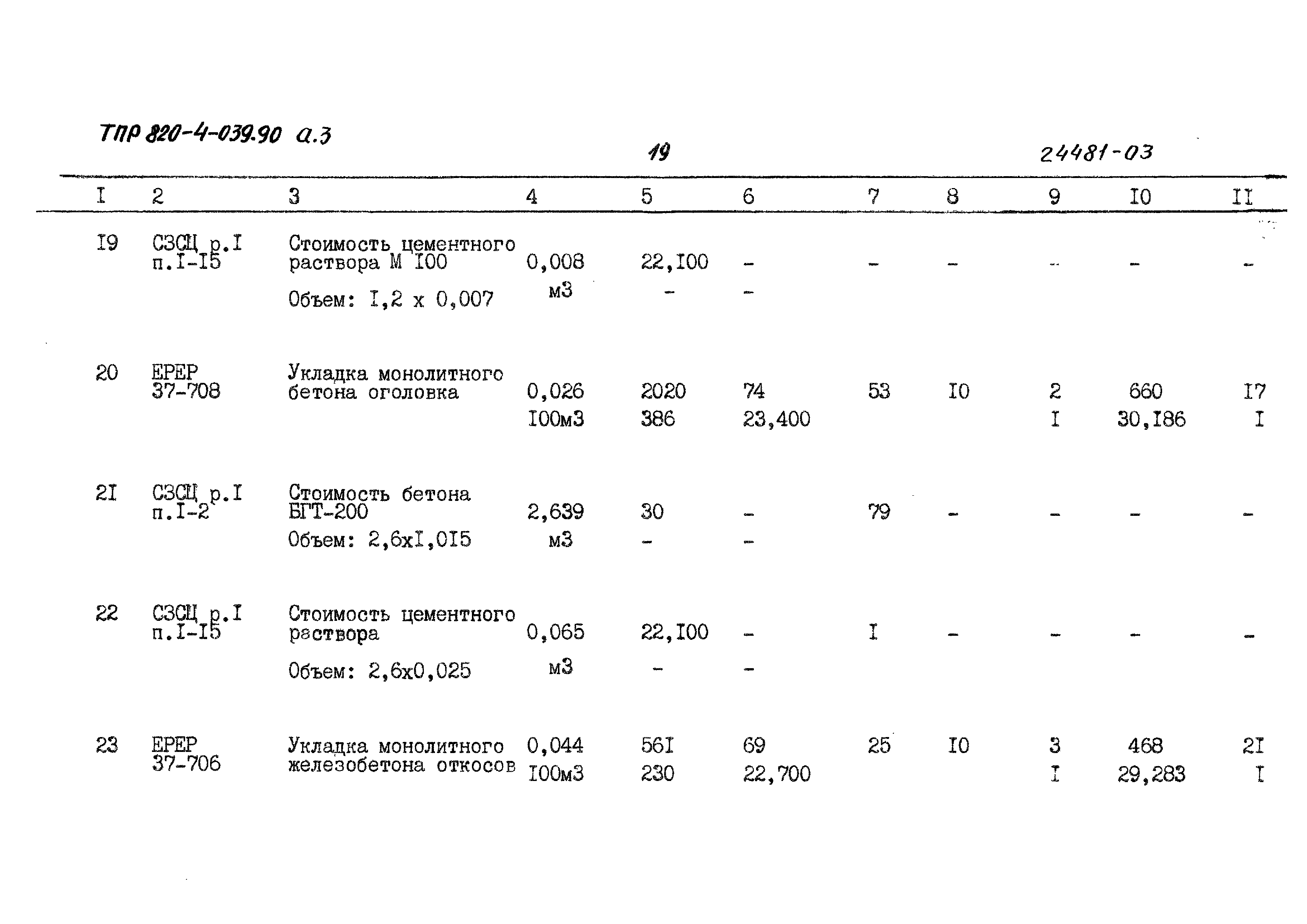 Типовые проектные решения 820-4-039.90