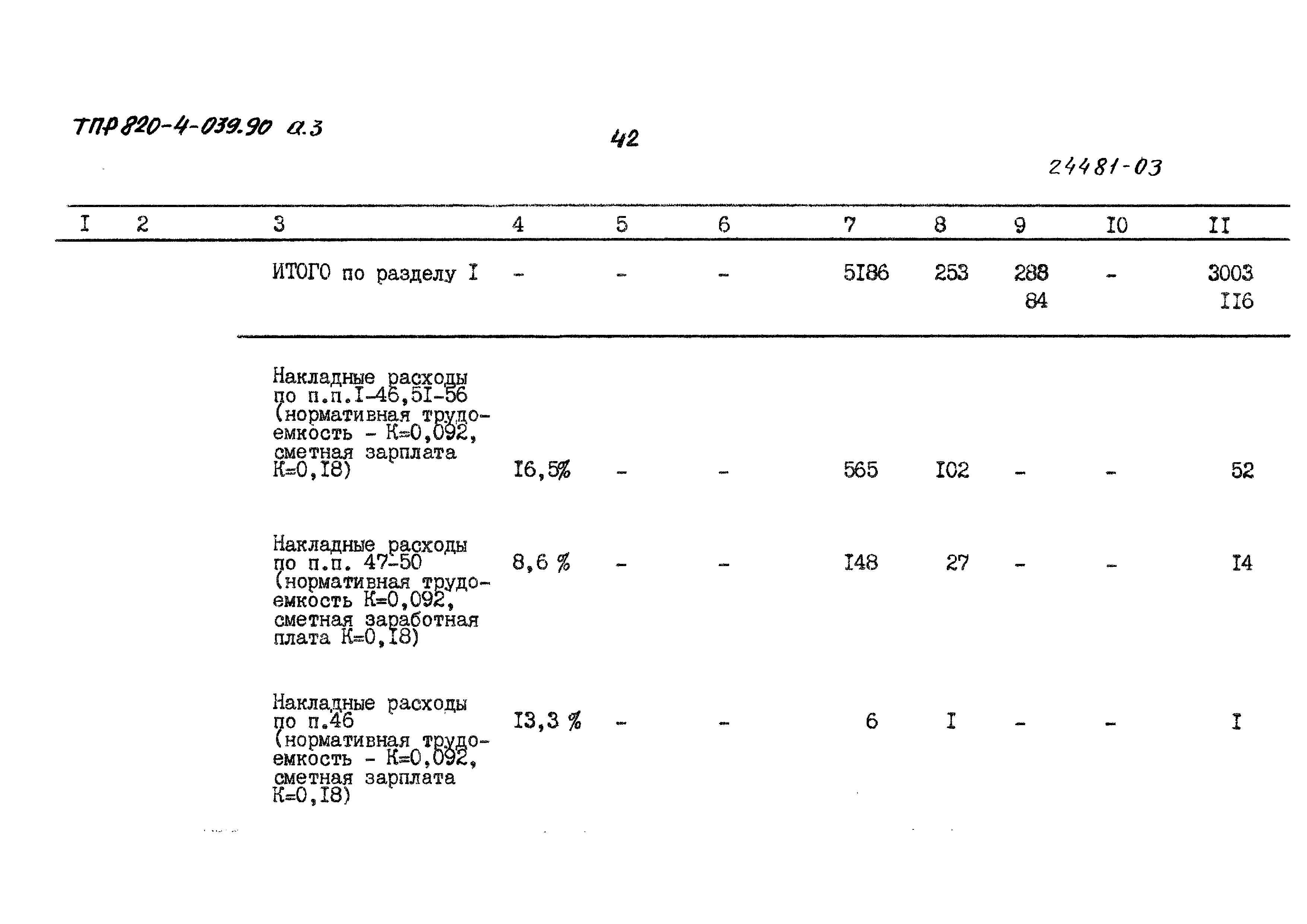 Типовые проектные решения 820-4-039.90