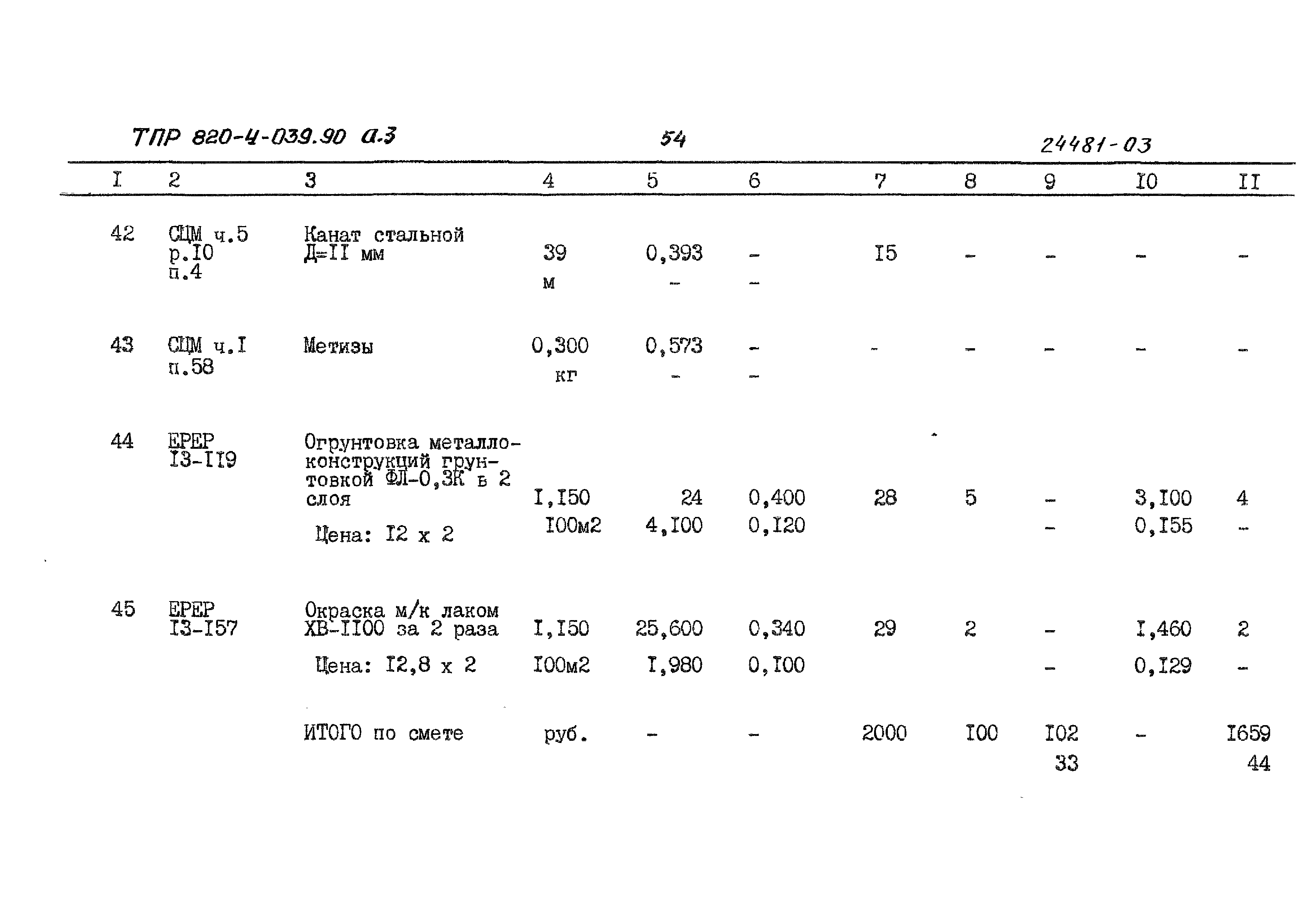 Типовые проектные решения 820-4-039.90