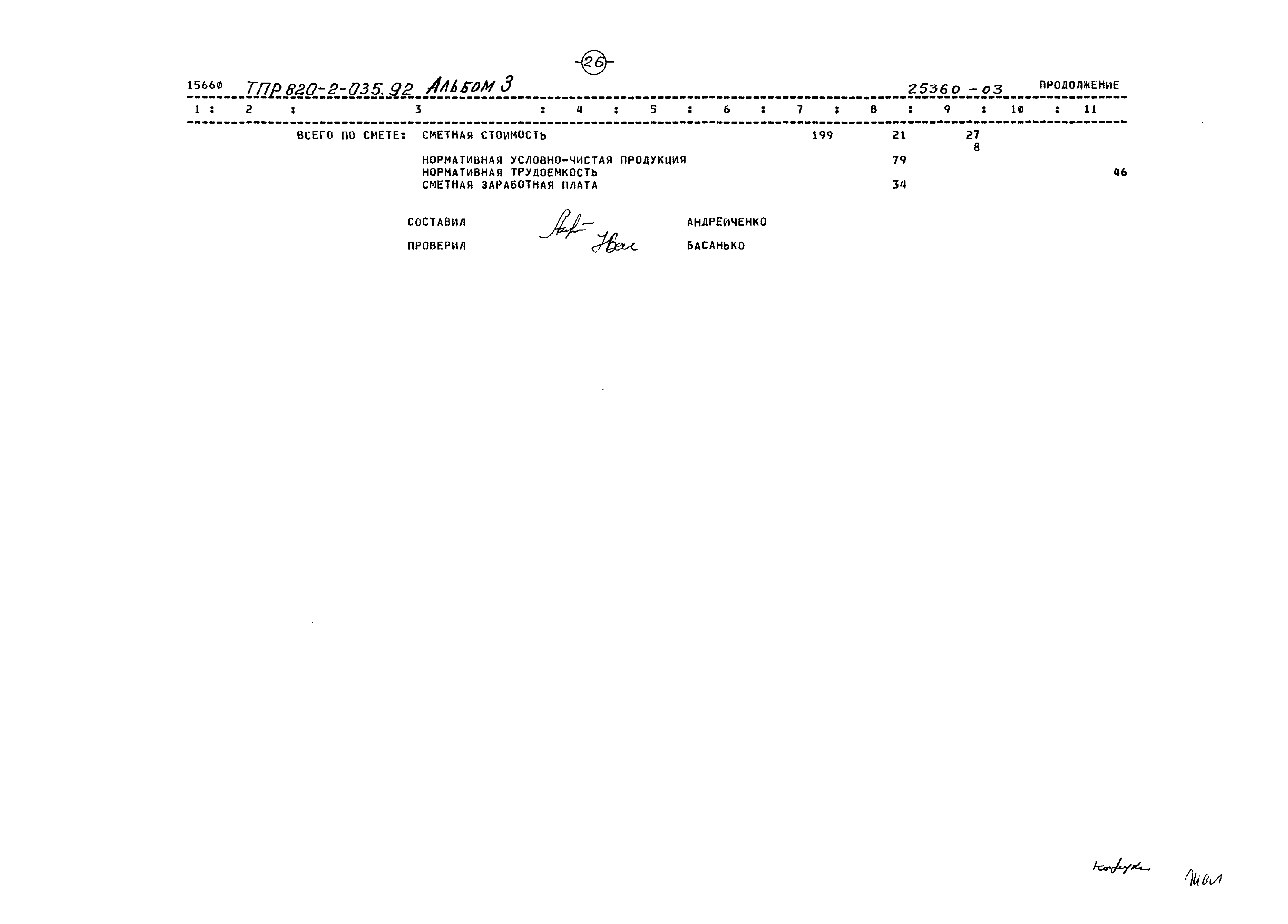 Типовые проектные решения 820-2-035.92