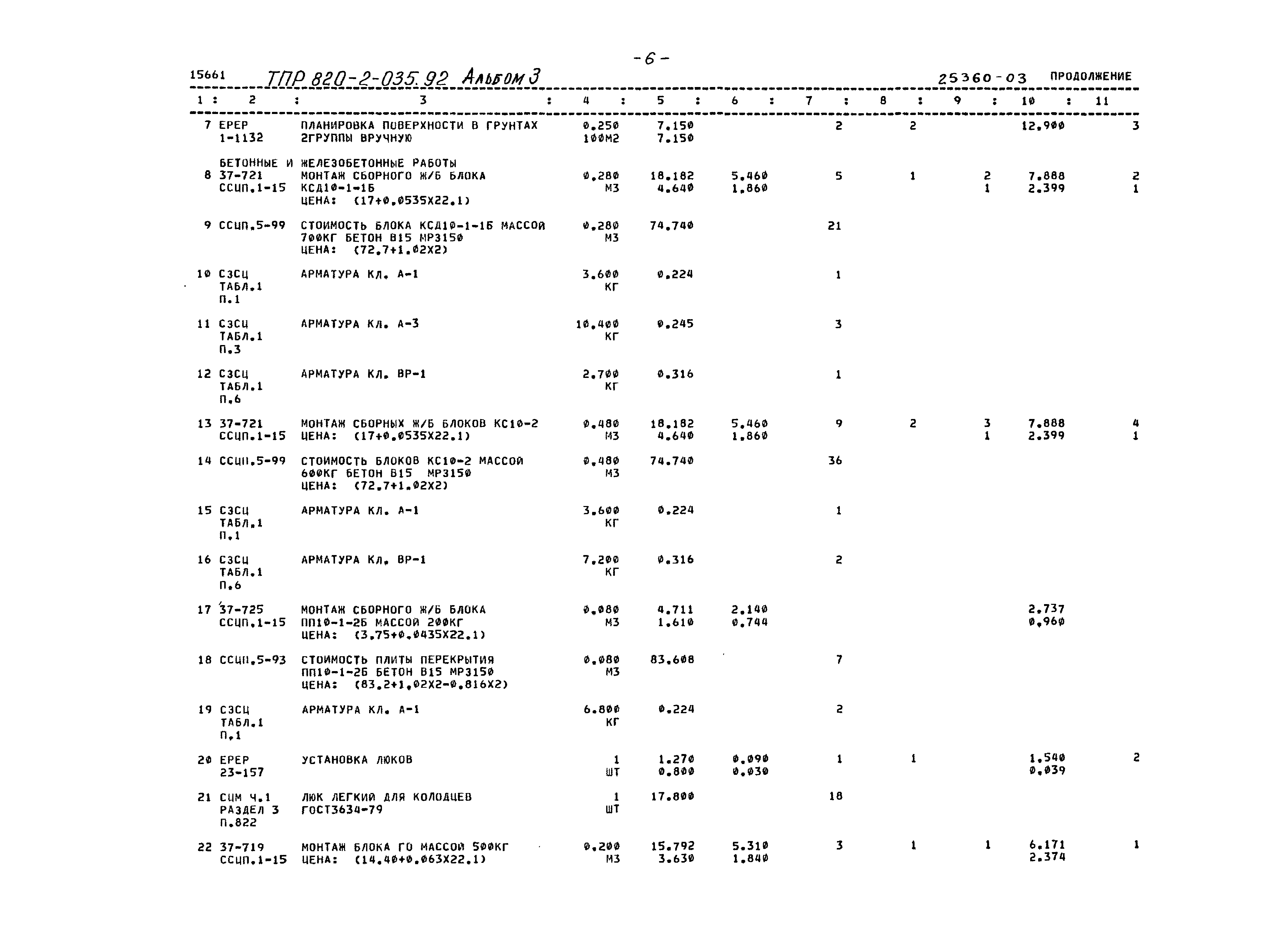 Типовые проектные решения 820-2-035.92