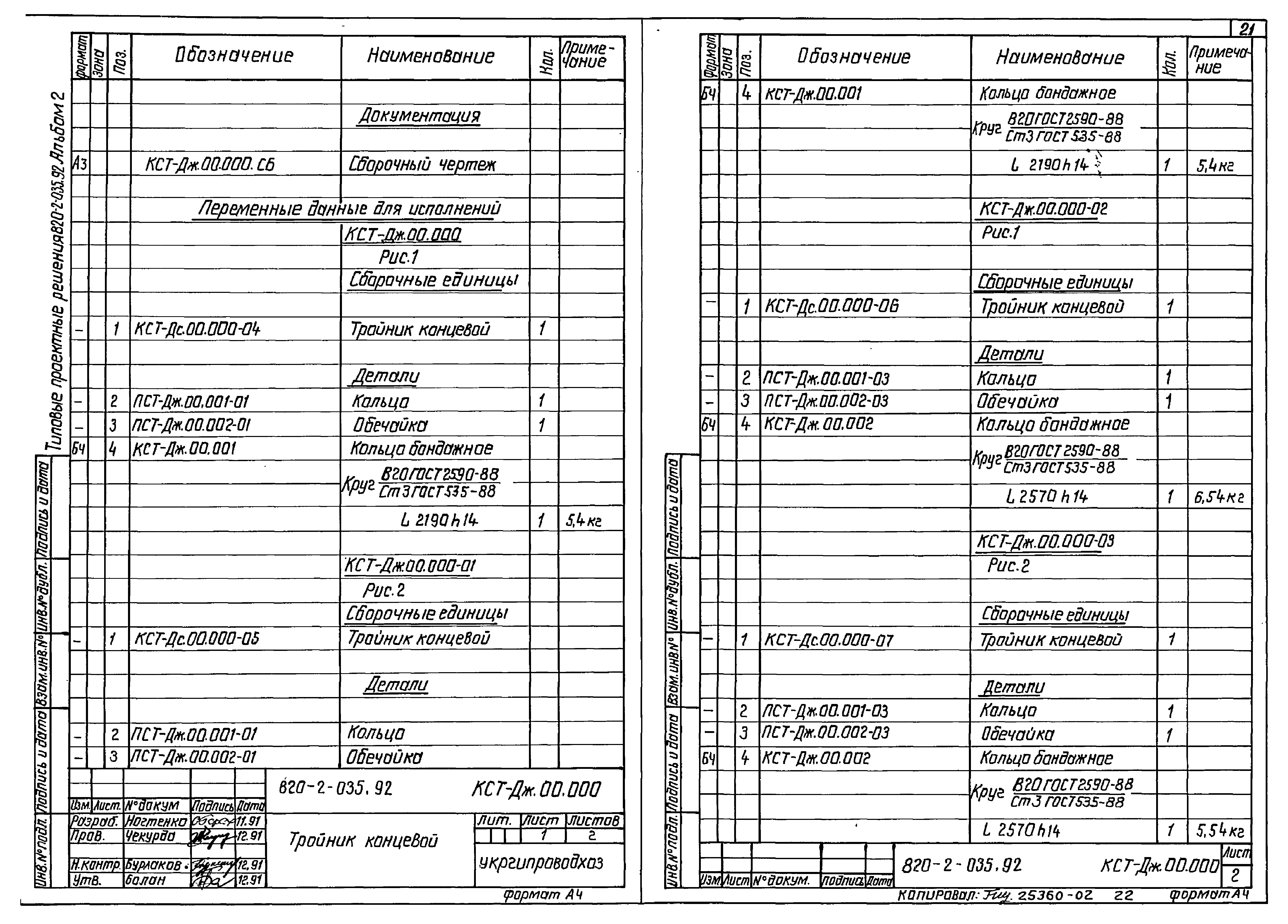 Типовые проектные решения 820-2-035.92