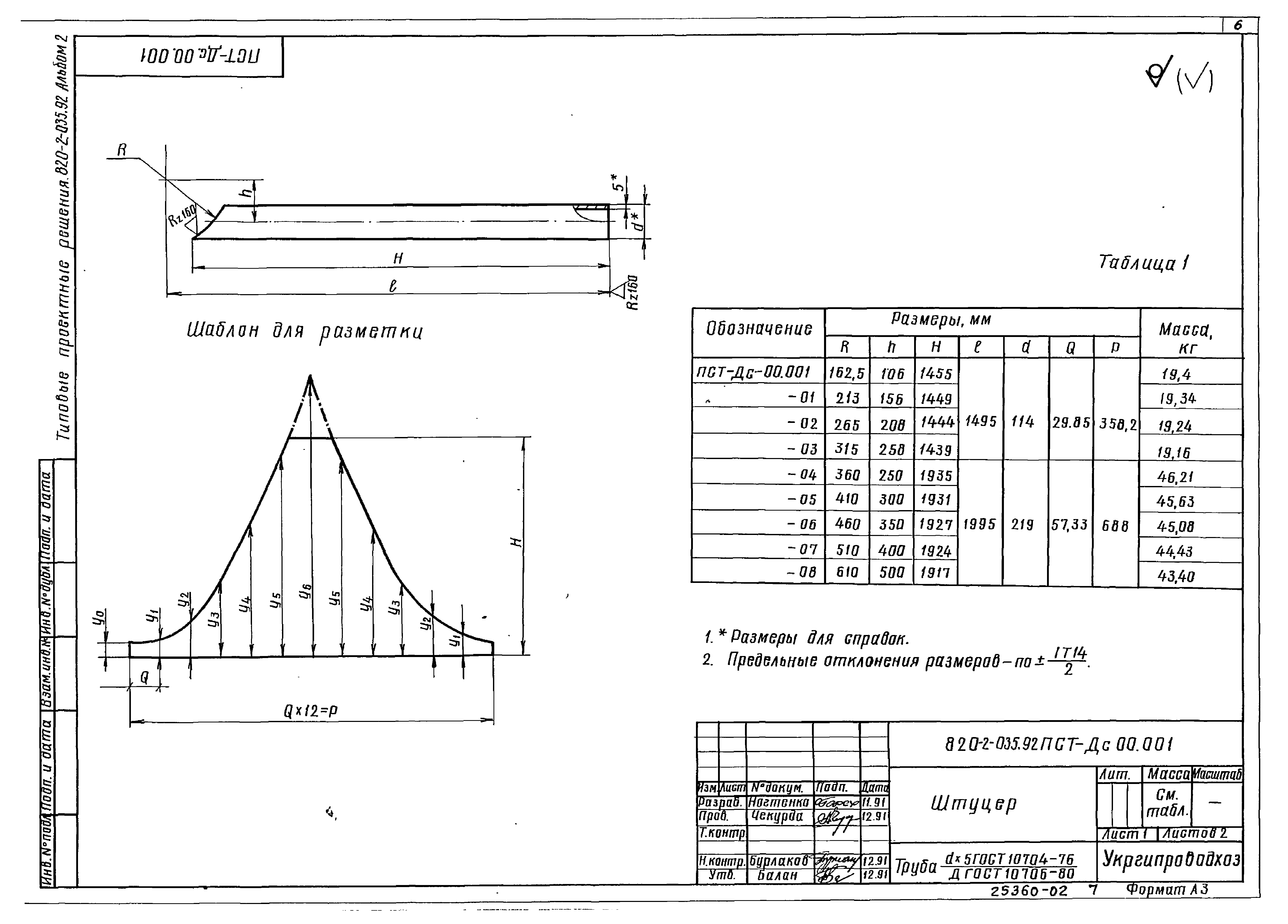Типовые проектные решения 820-2-035.92