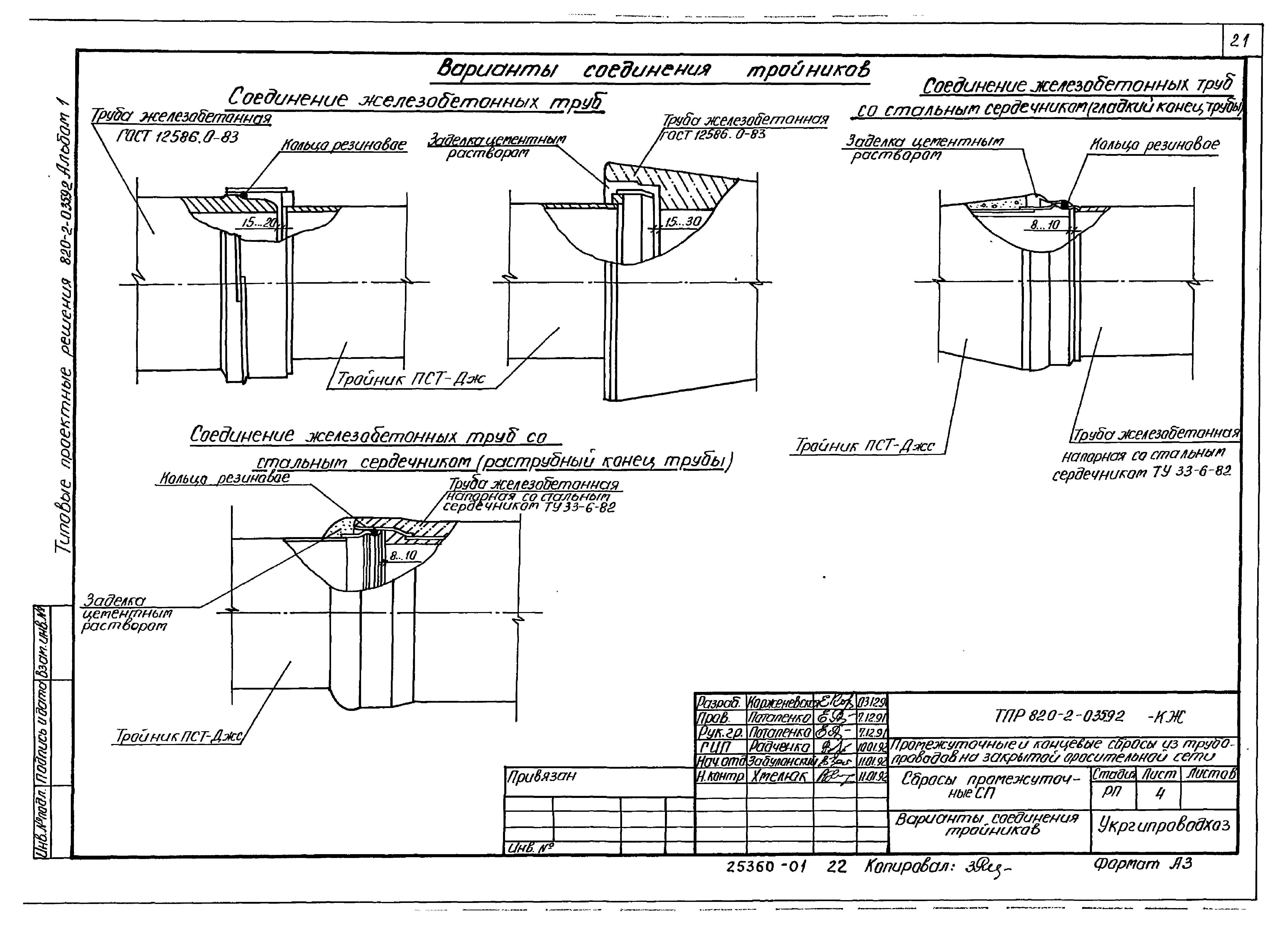 Типовые проектные решения 820-2-035.92