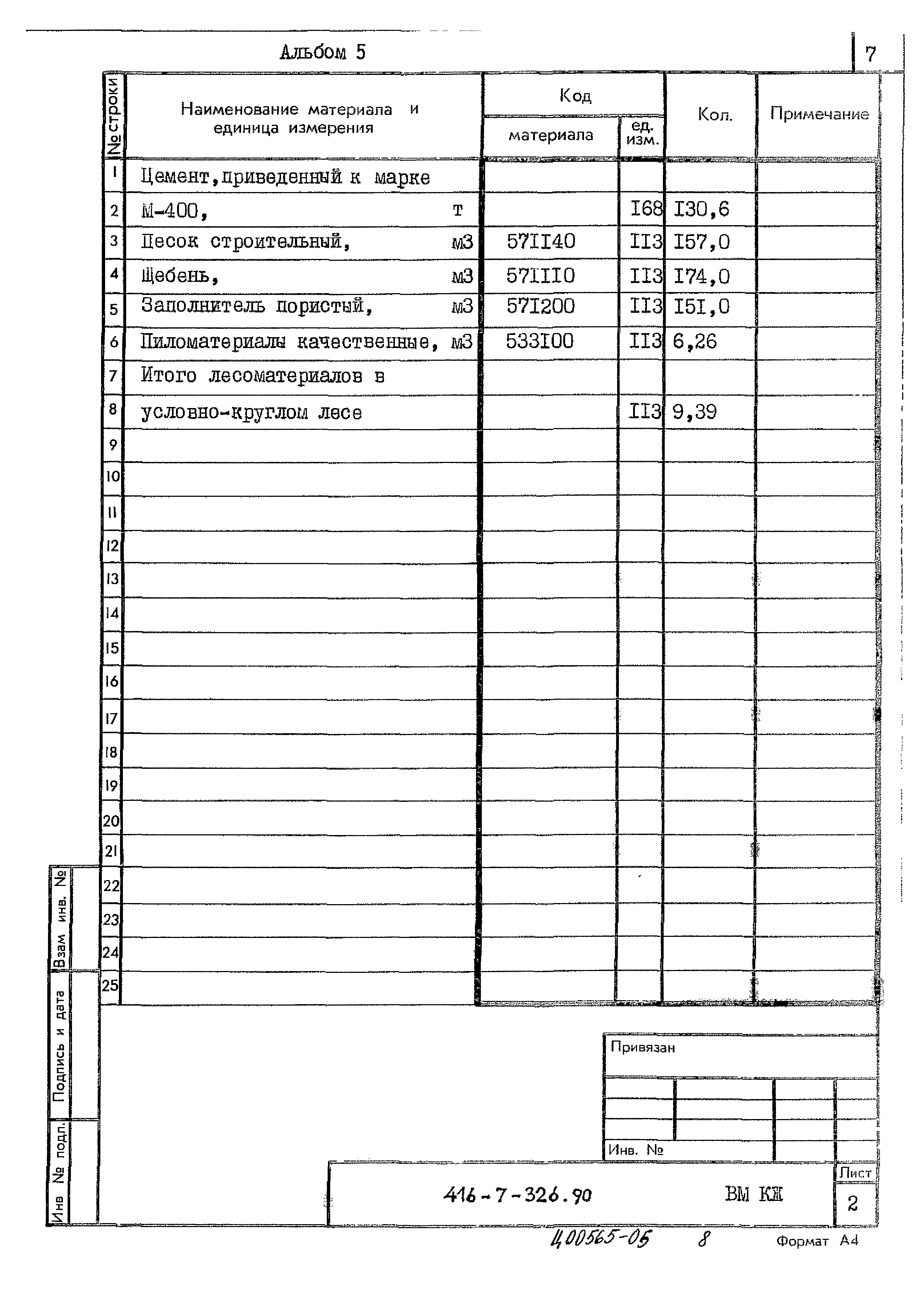 Типовой проект 416-7-326.90