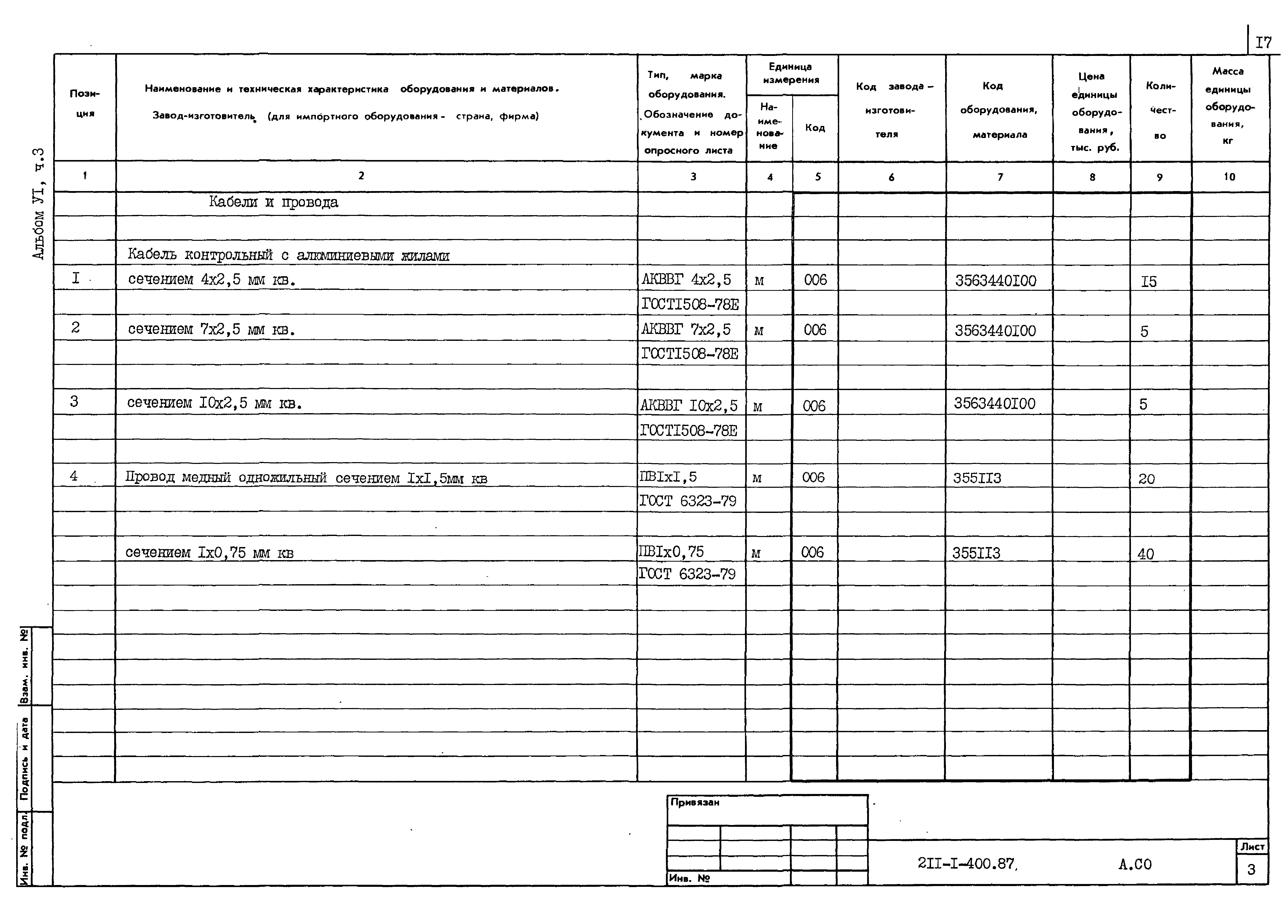 Типовой проект 211-1-400.87