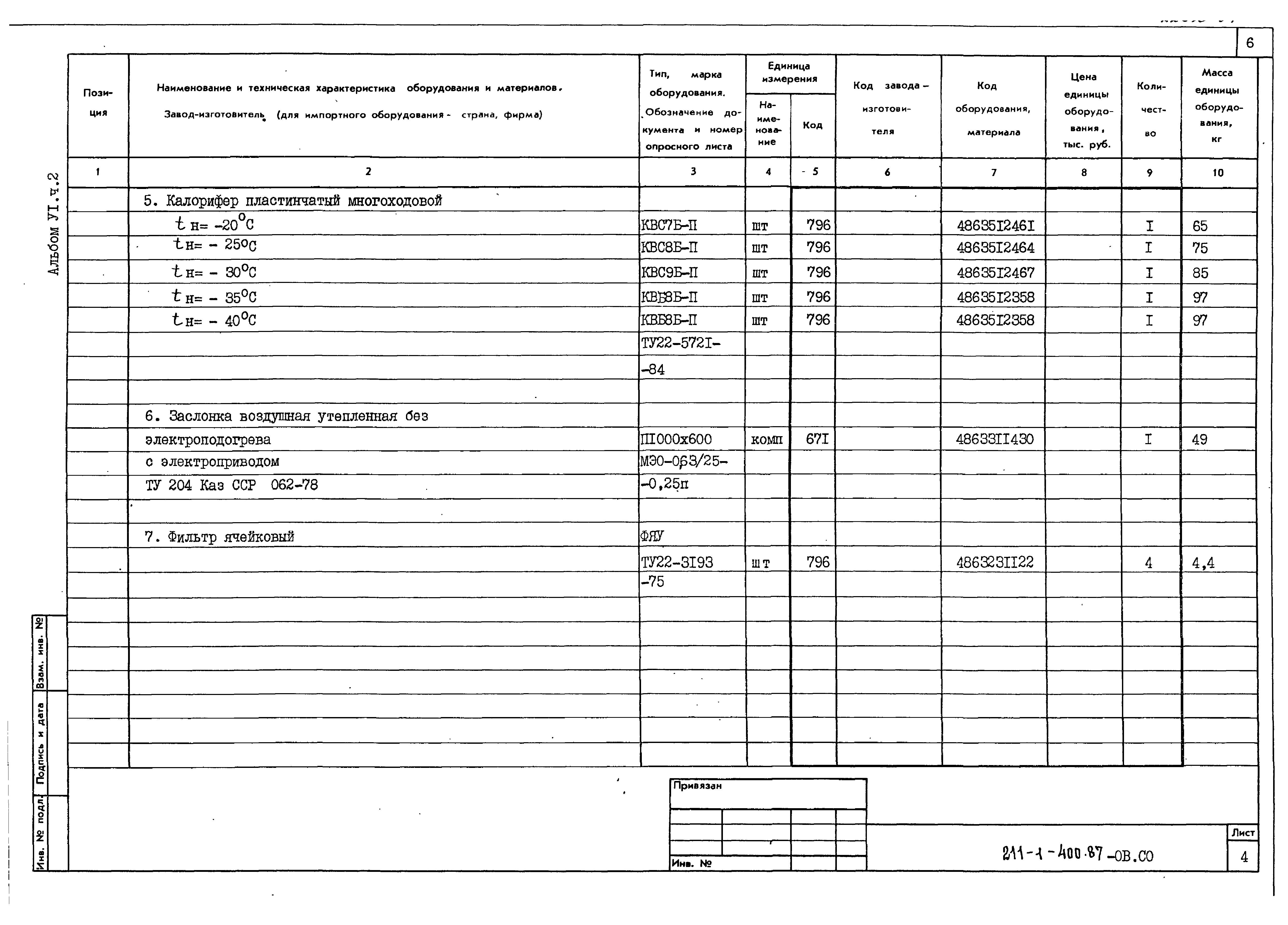 Типовой проект 211-1-400.87