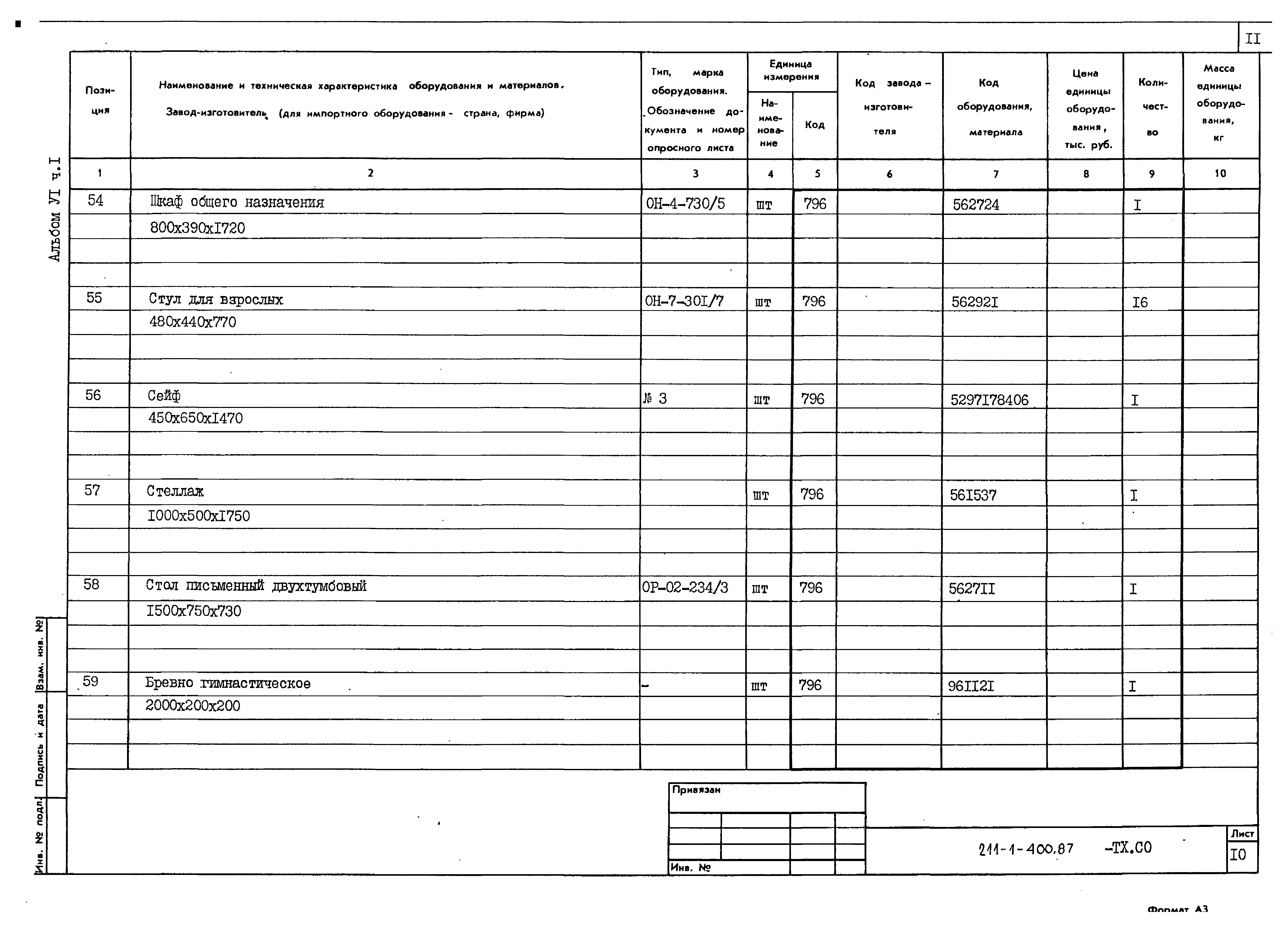 Типовой проект 211-1-400.87