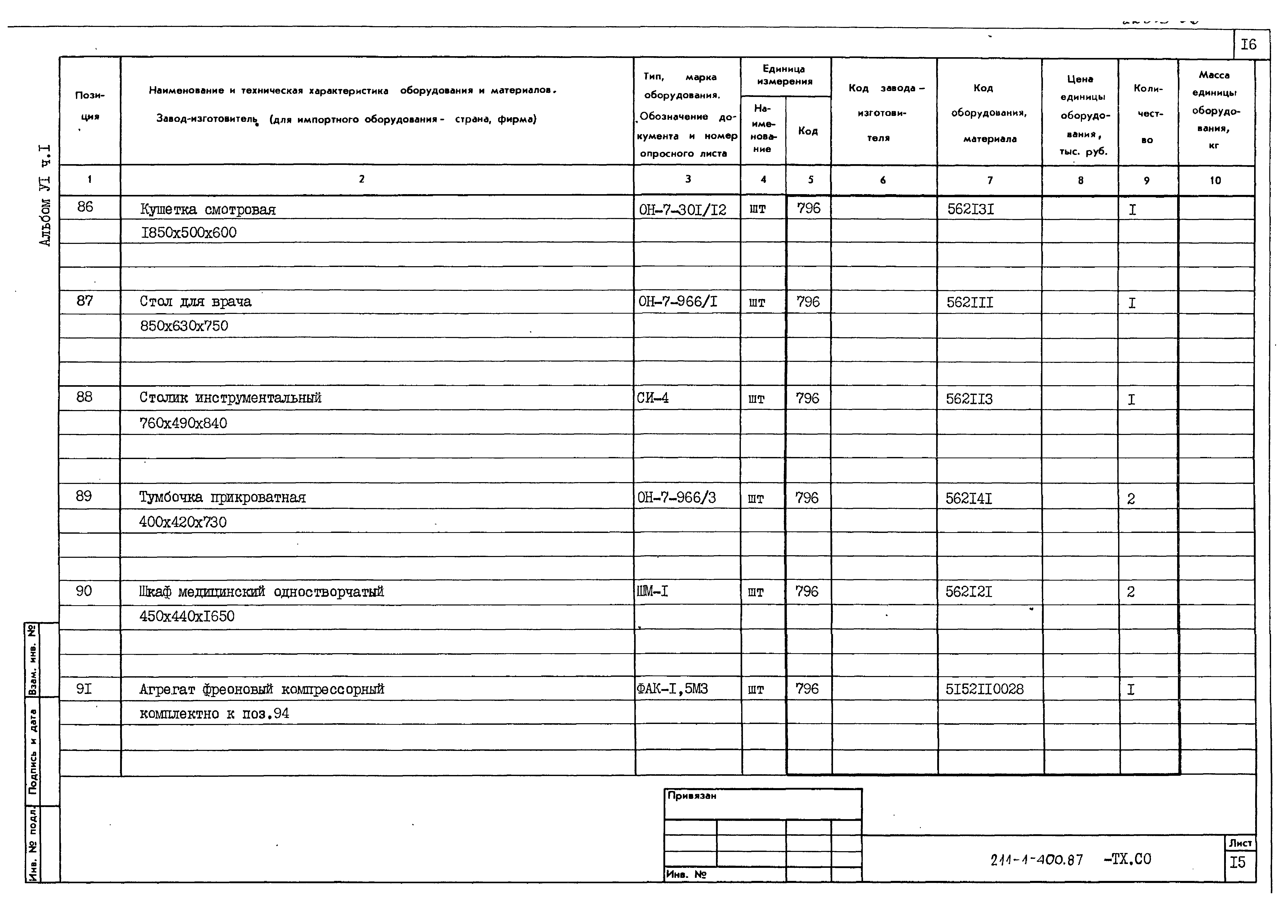 Типовой проект 211-1-400.87