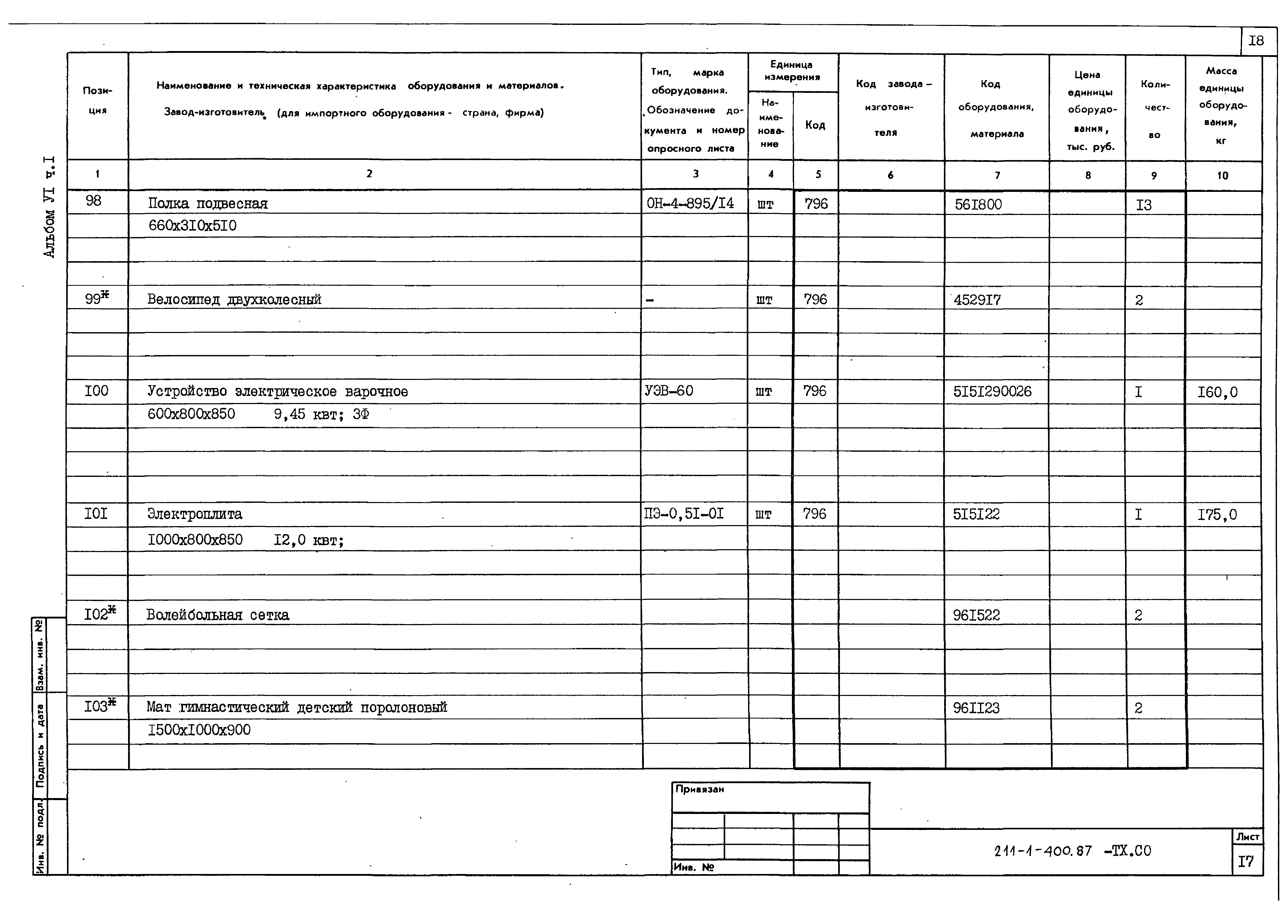 Типовой проект 211-1-400.87