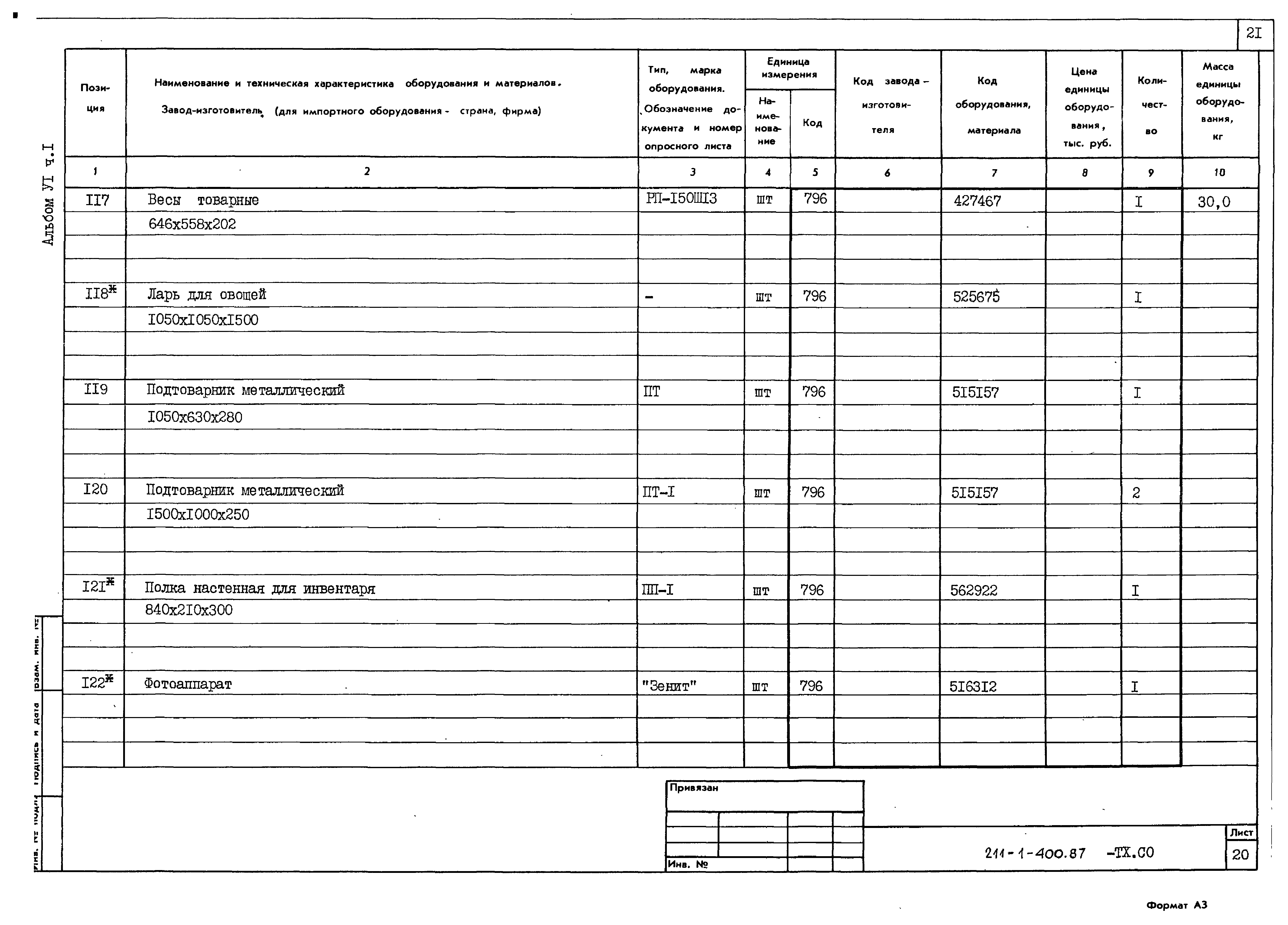 Типовой проект 211-1-400.87