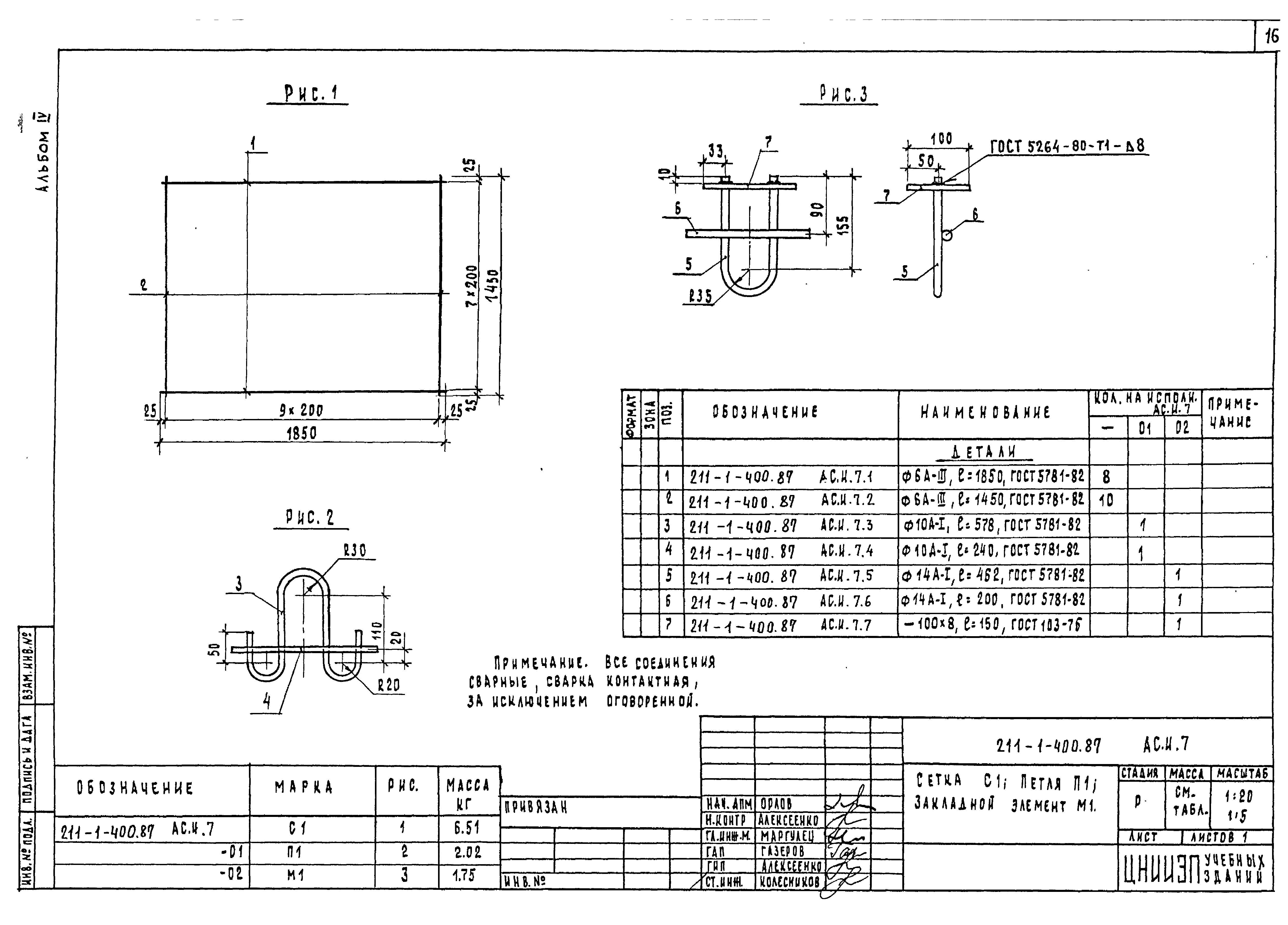 Типовой проект 211-1-400.87